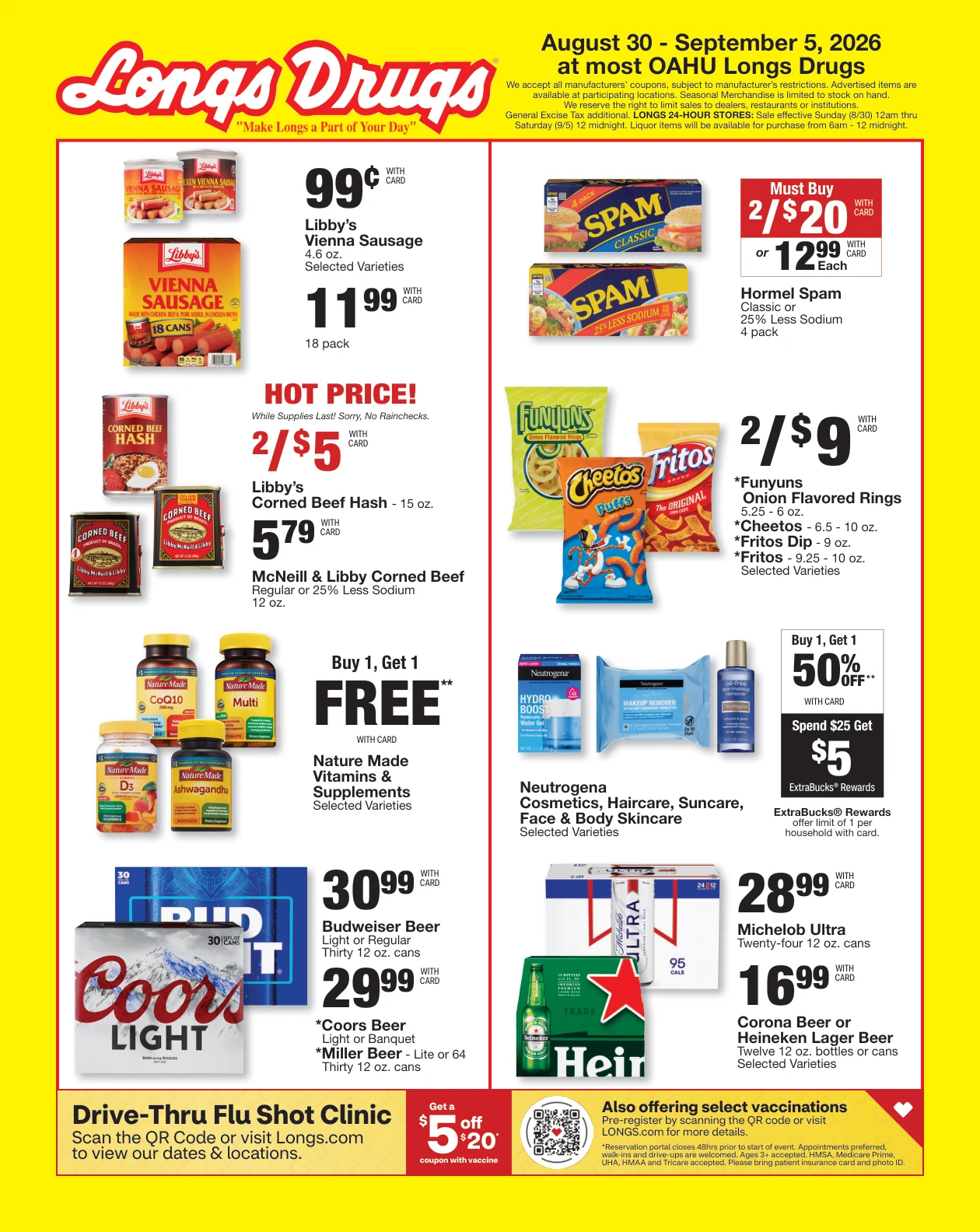 Longs Drugs Oahu Weekly Ad - Page 1