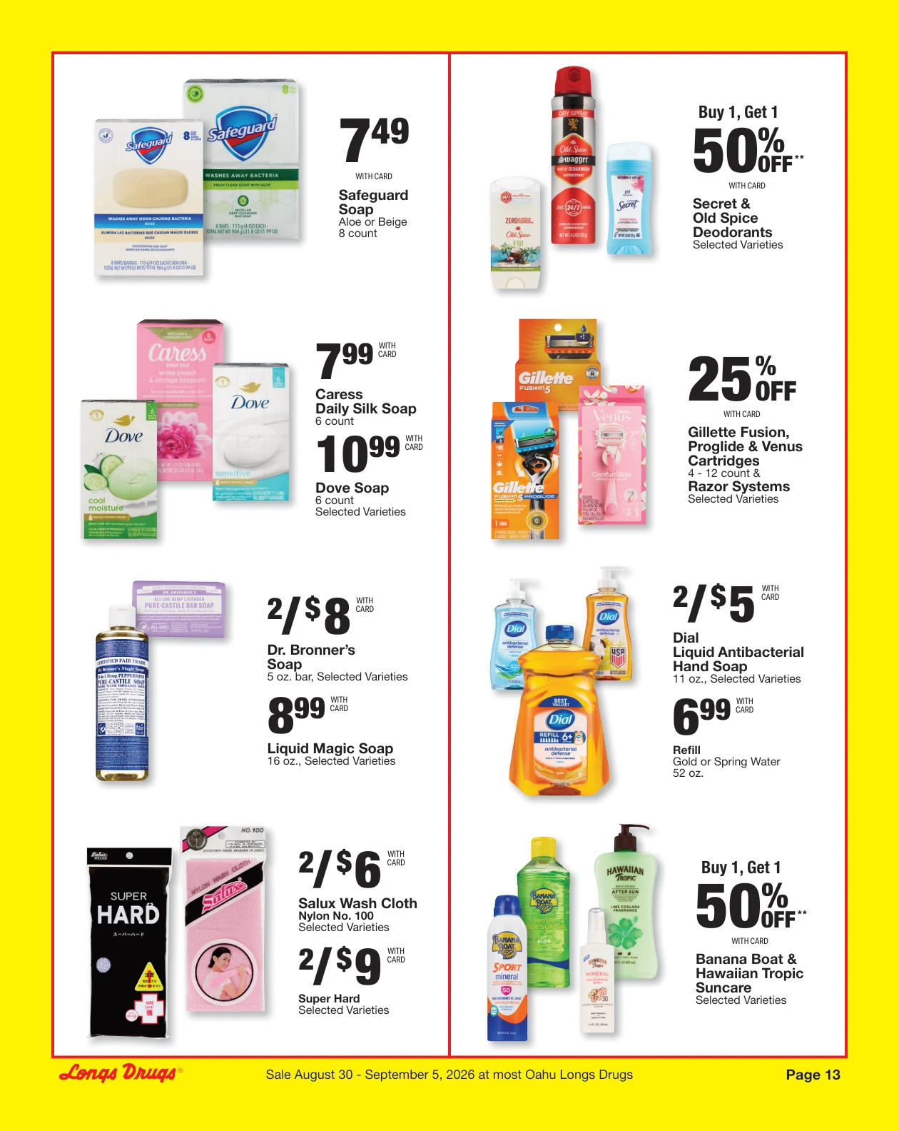 Longs Drugs Oahu Weekly Ad - Page 13