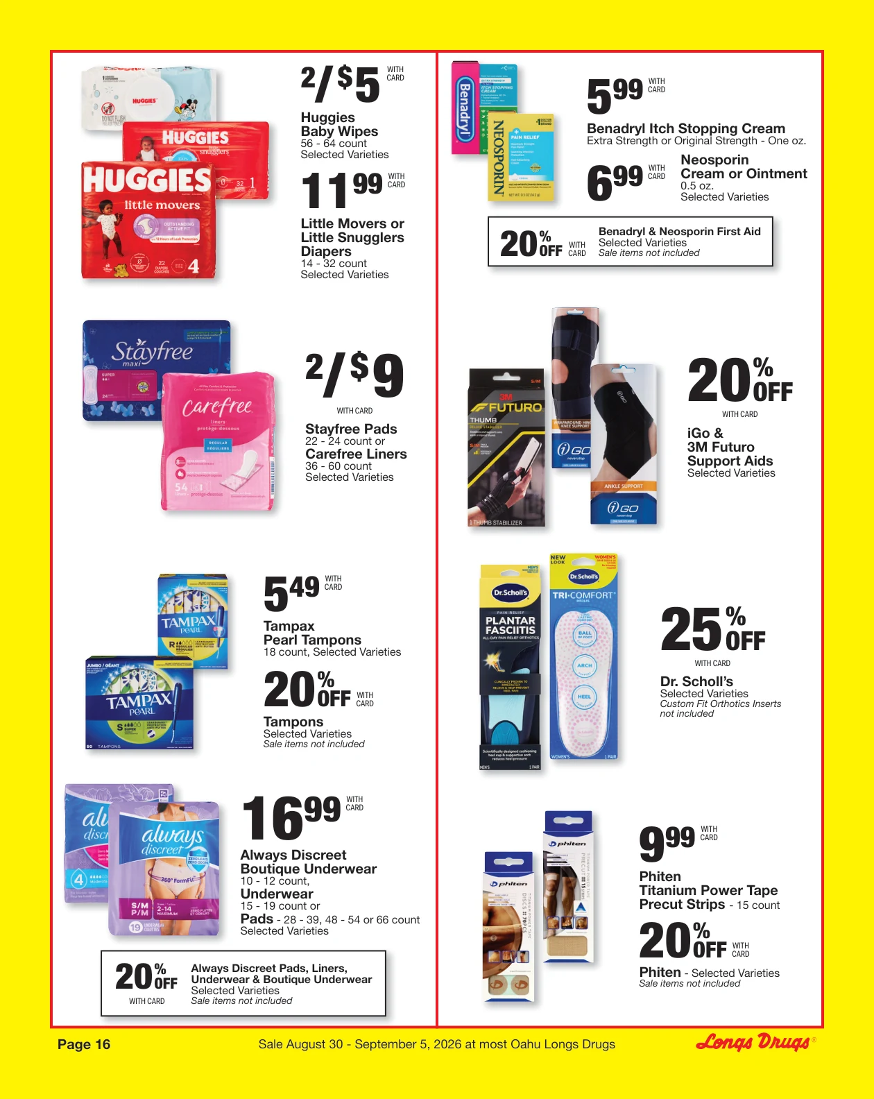 Longs Drugs Oahu Weekly Ad - Page 16