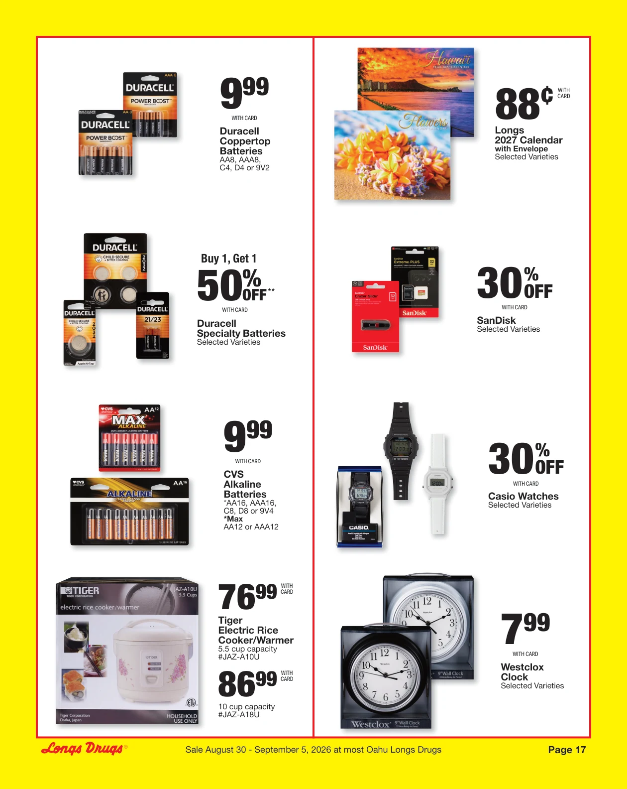Longs Drugs Oahu Weekly Ad - Page 17