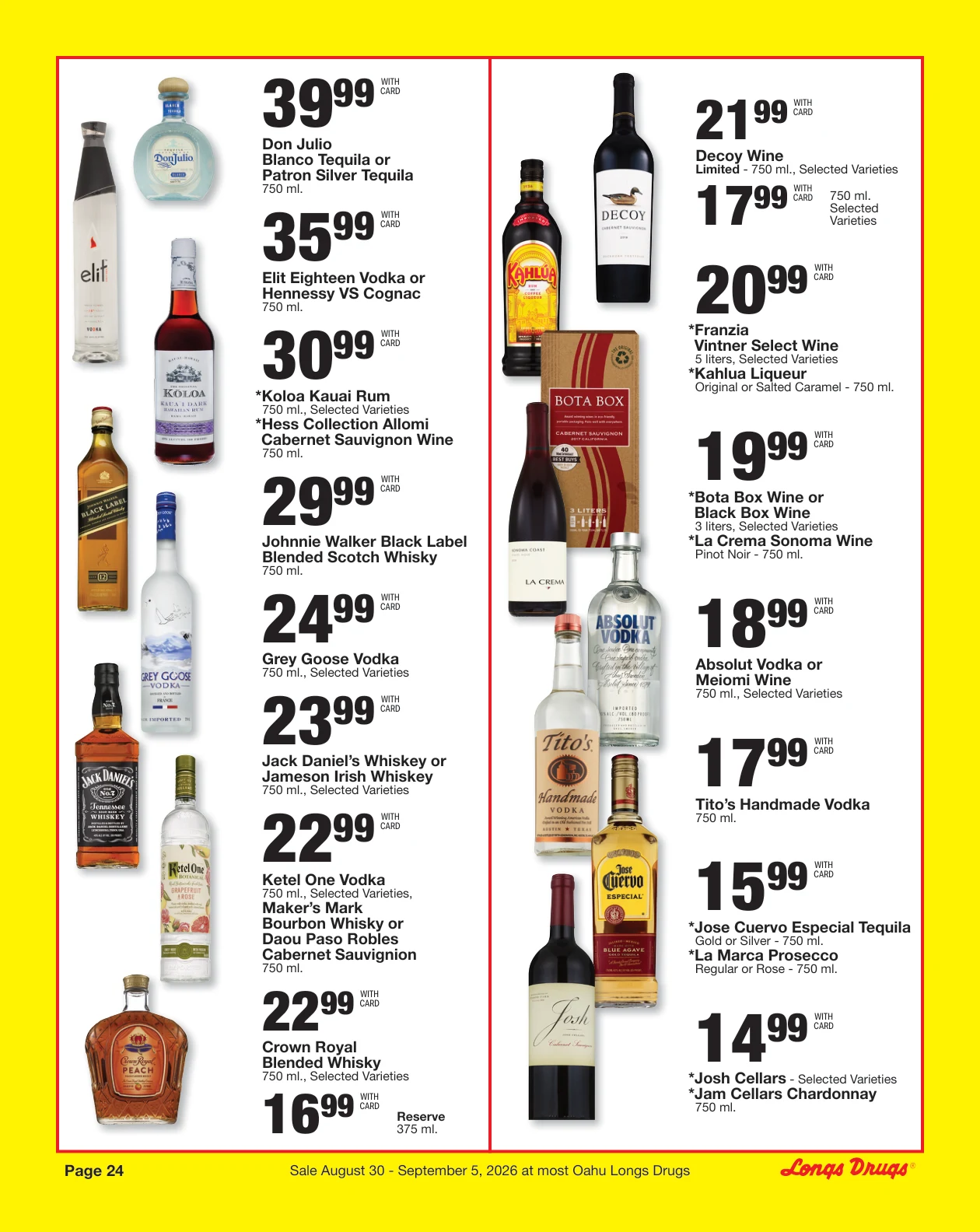 Longs Drugs Oahu Weekly Ad - Page 24