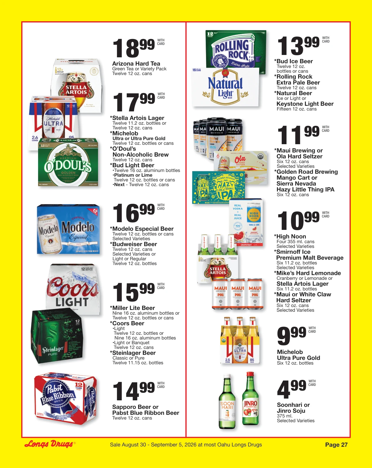 Longs Drugs Oahu Weekly Ad - Page 27
