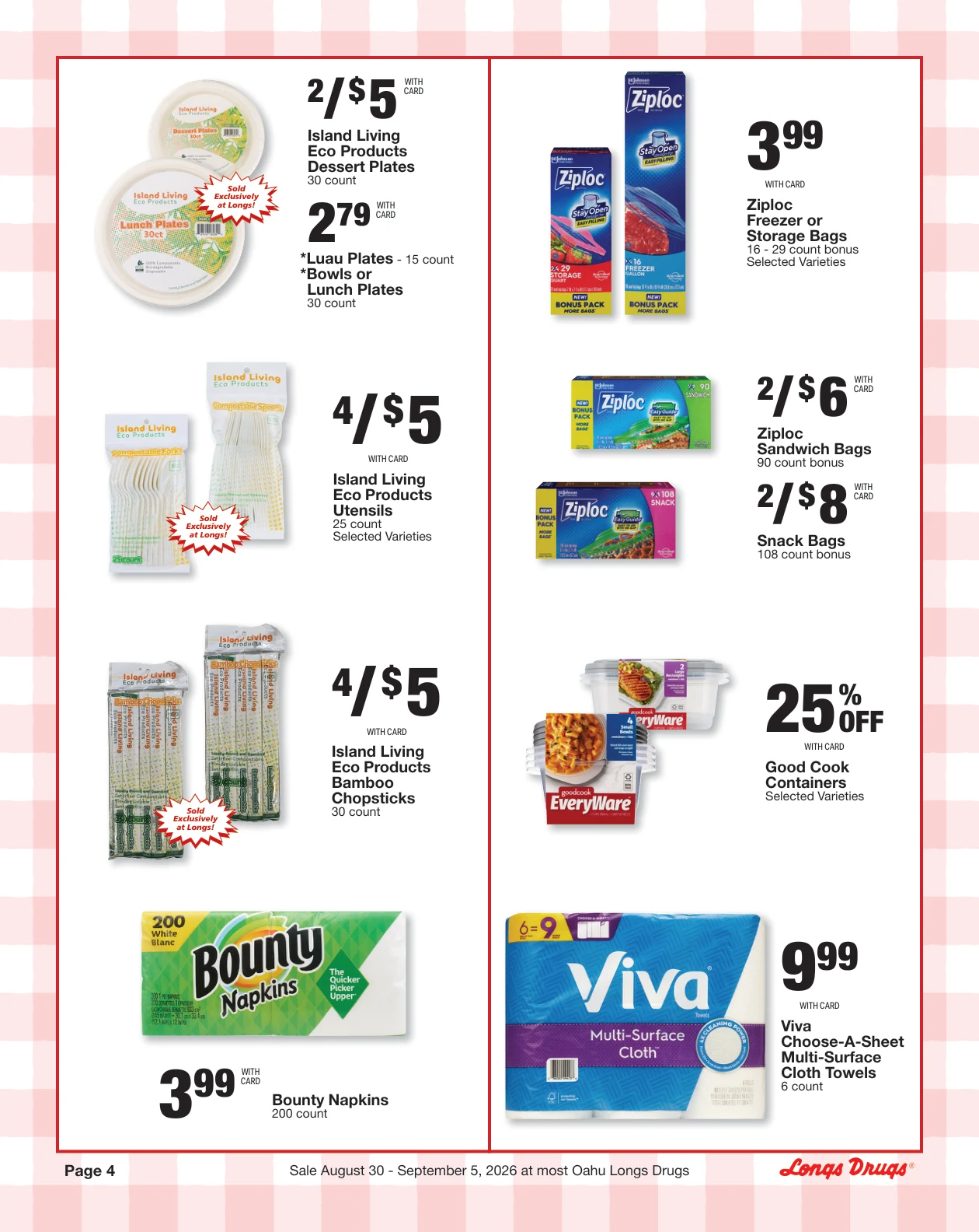 Longs Drugs Oahu Weekly Ad - Page 4