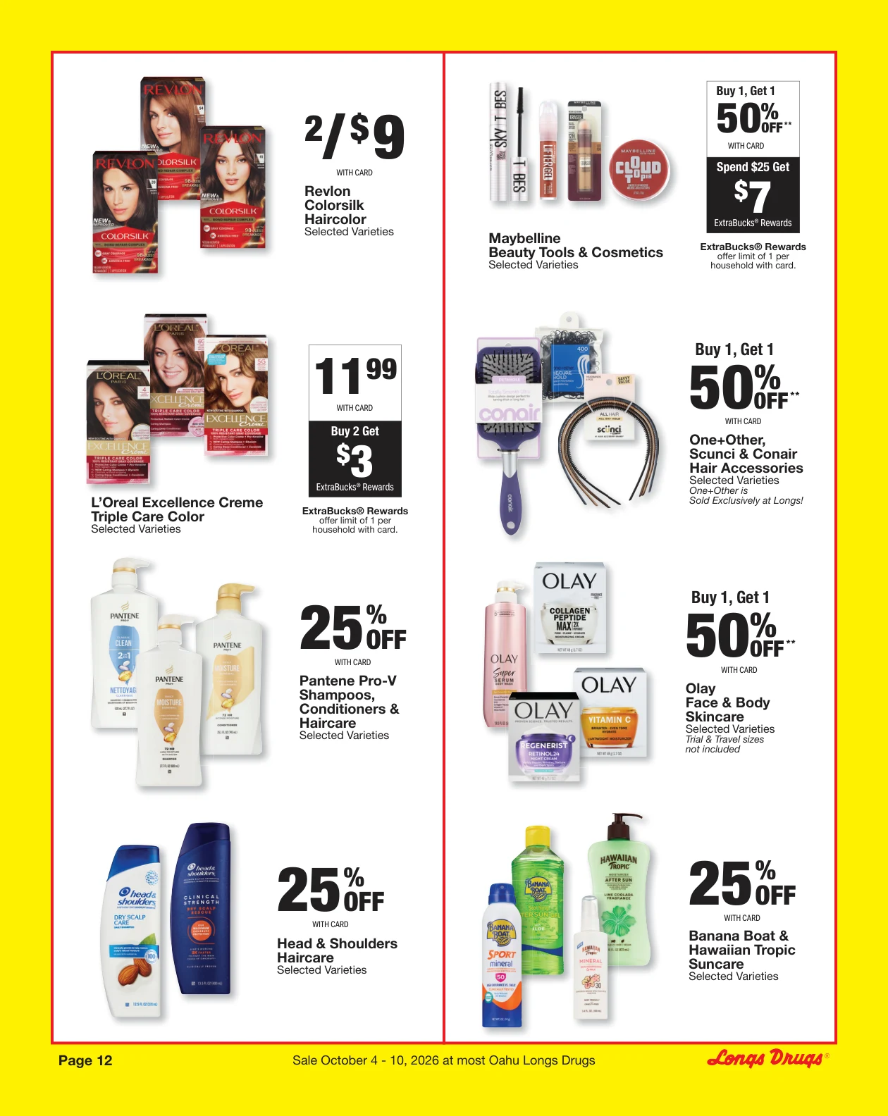 Longs Drugs Oahu Weekly Ad - Page 12