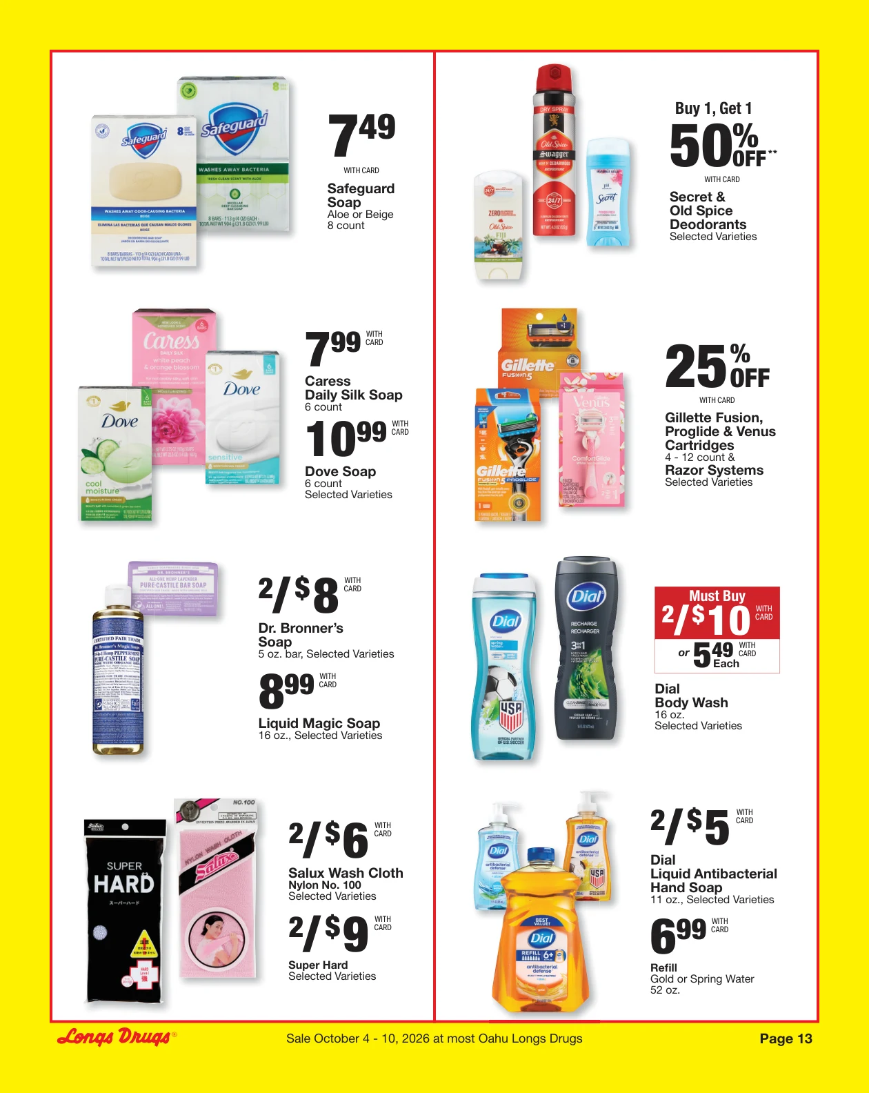 Longs Drugs Oahu Weekly Ad - Page 13
