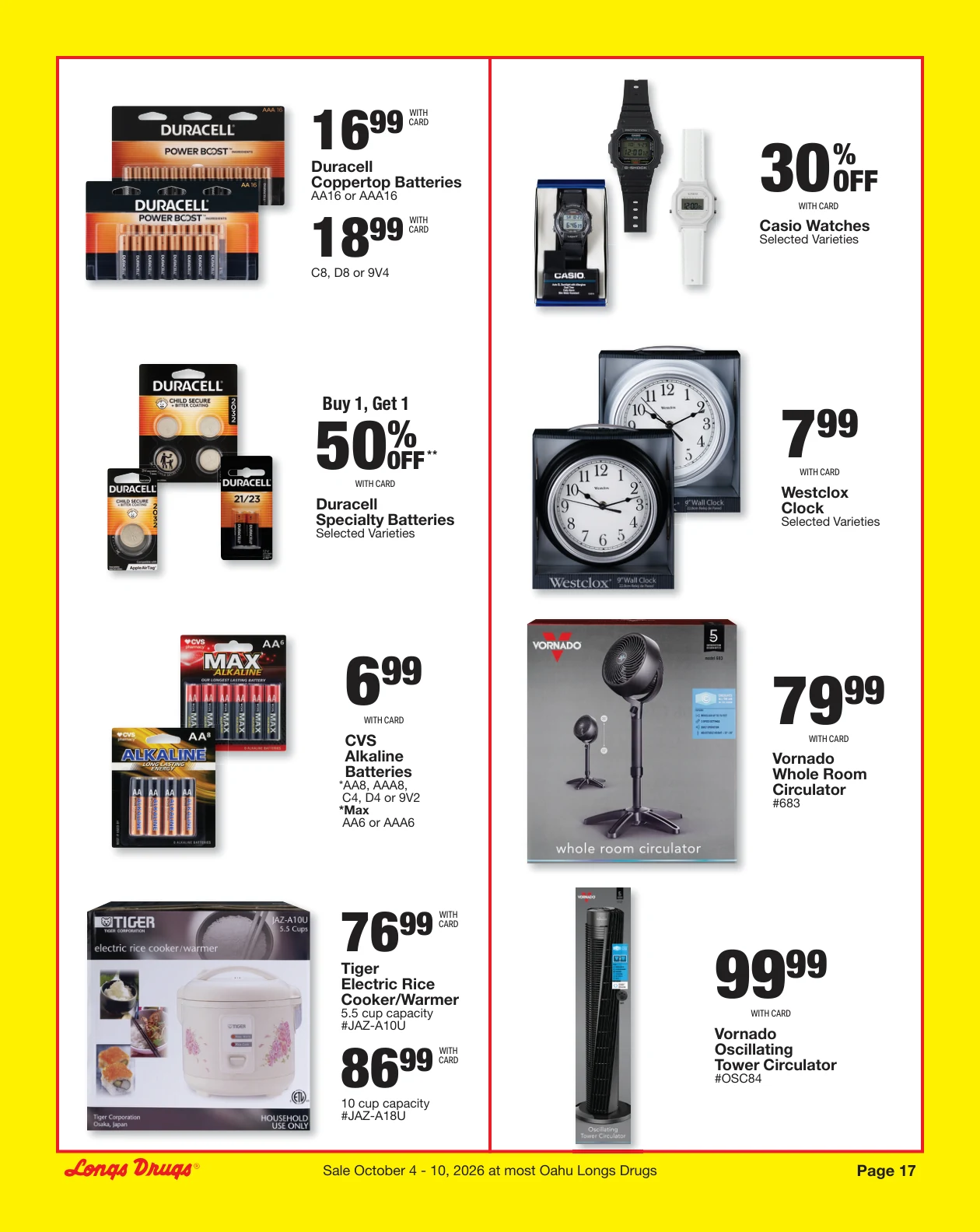 Longs Drugs Oahu Weekly Ad - Page 17