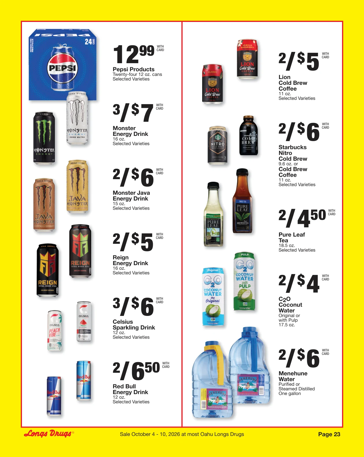 Longs Drugs Oahu Weekly Ad - Page 23