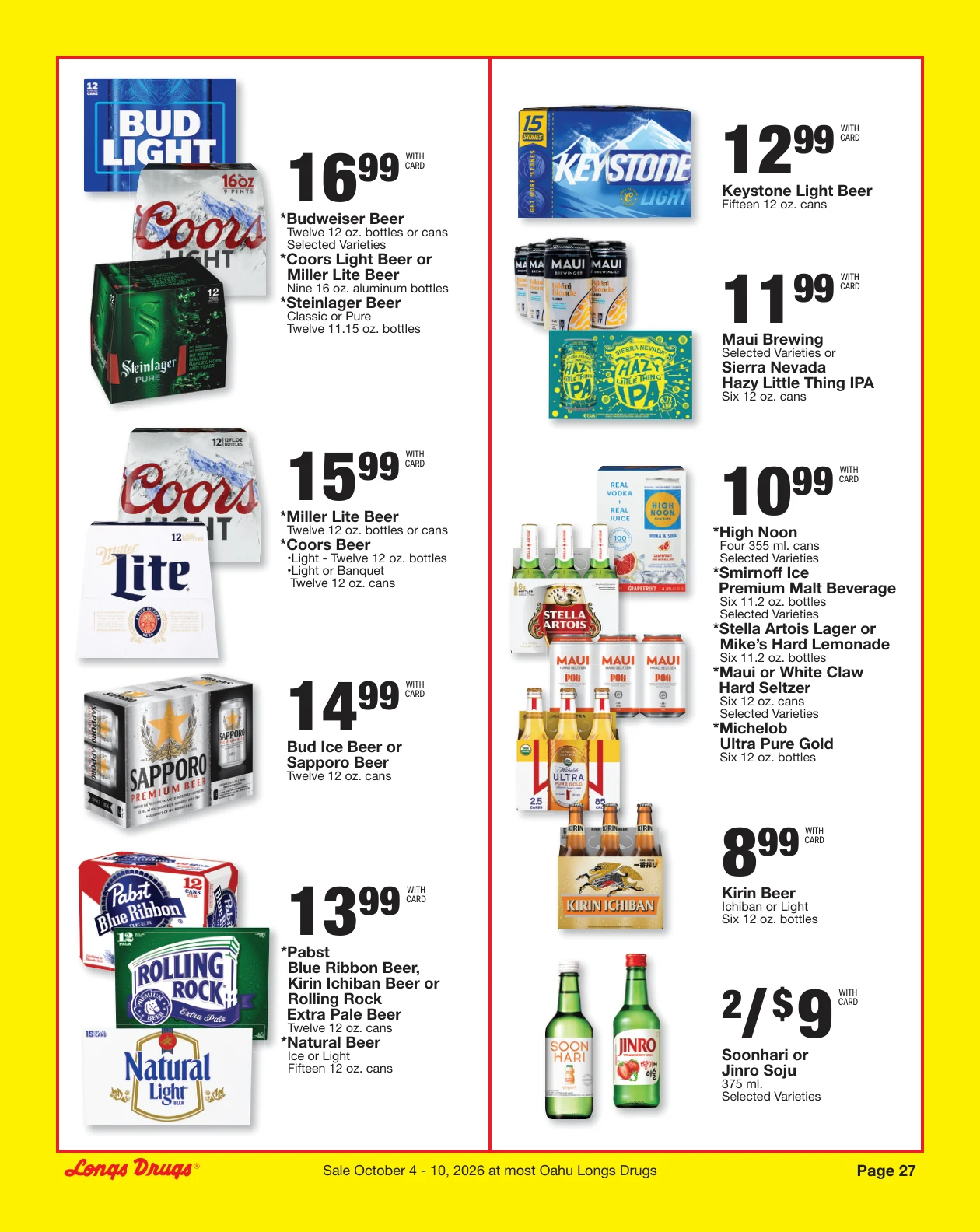 Longs Drugs Oahu Weekly Ad - Page 27