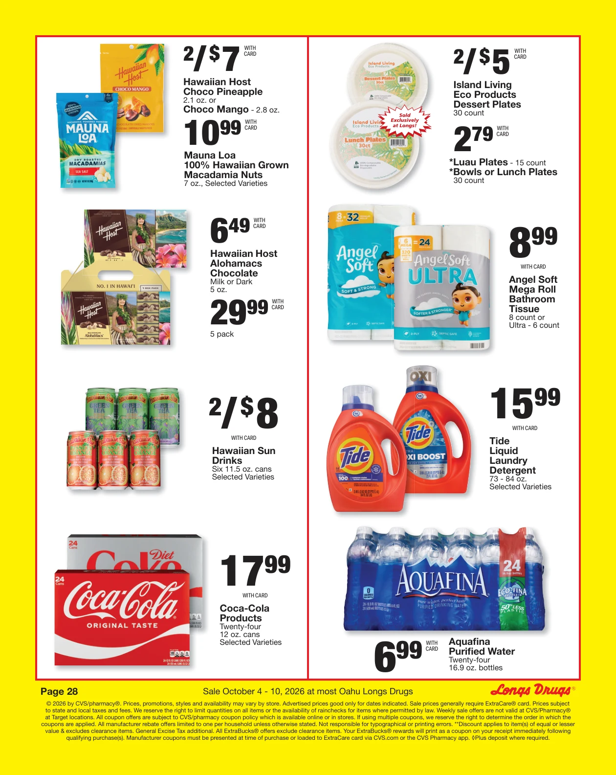 Longs Drugs Oahu Weekly Ad - Page 28