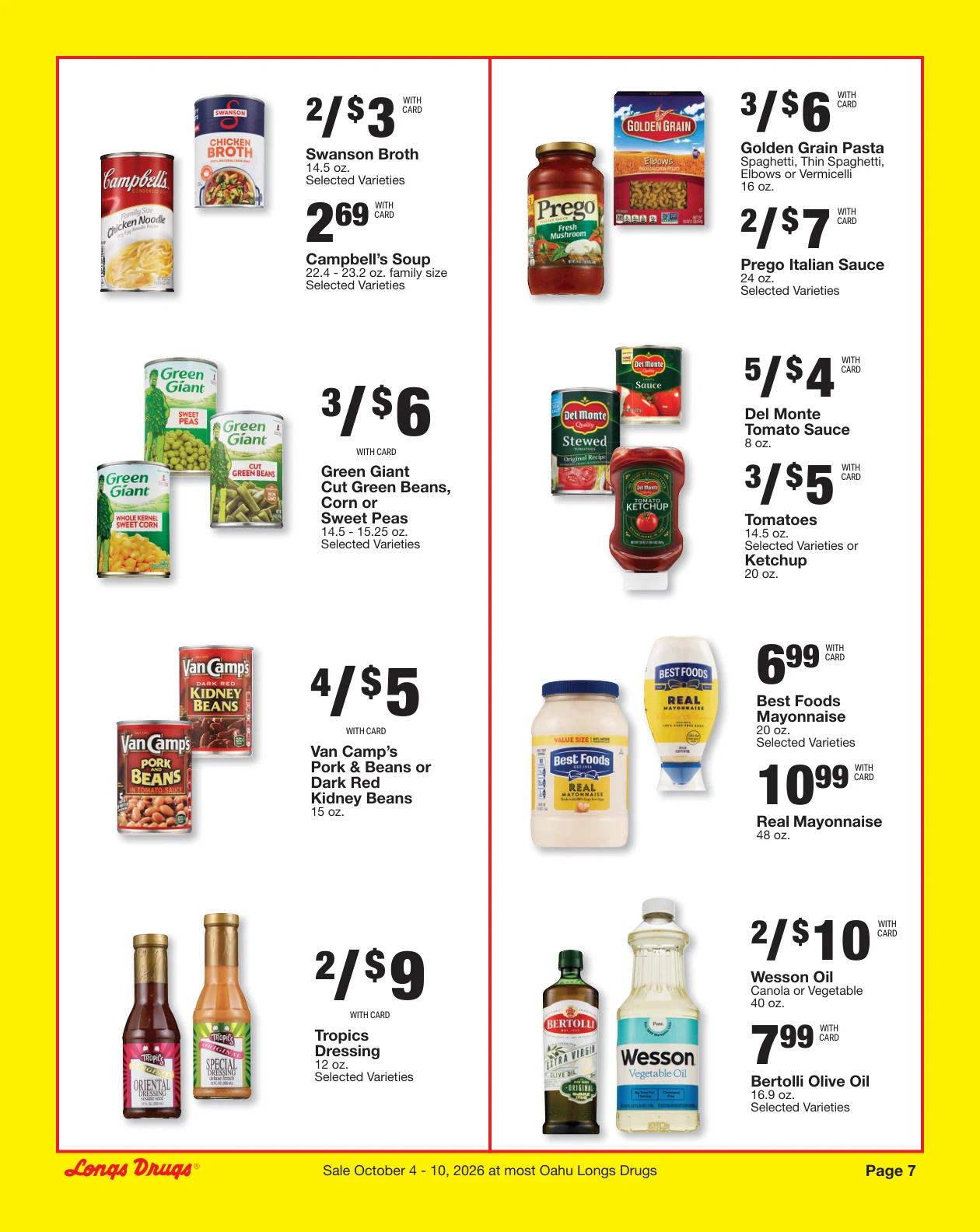 Longs Drugs Oahu Weekly Ad - Page 7