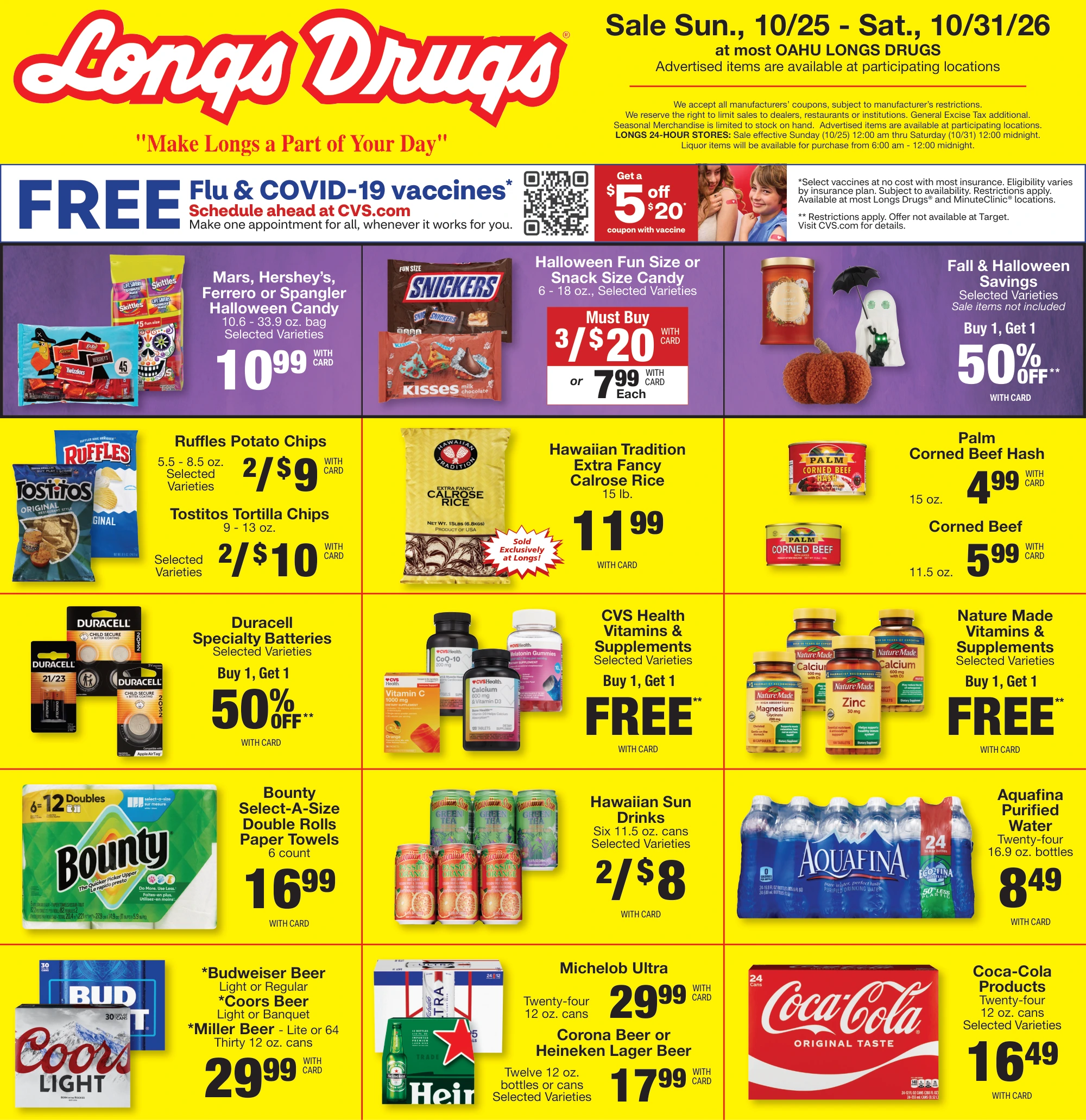 Longs Drugs Oahu Weekly Ad - Page 1