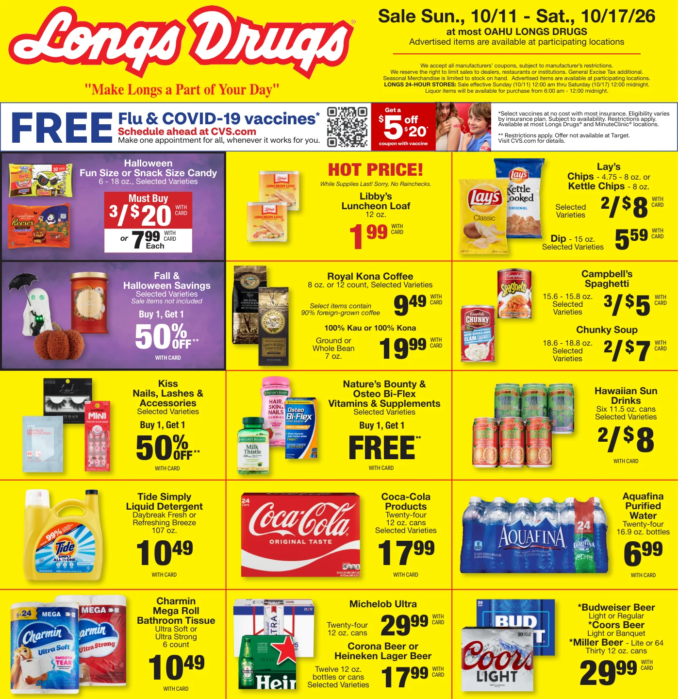 Longs Drugs Oahu Weekly Ad - Page 1