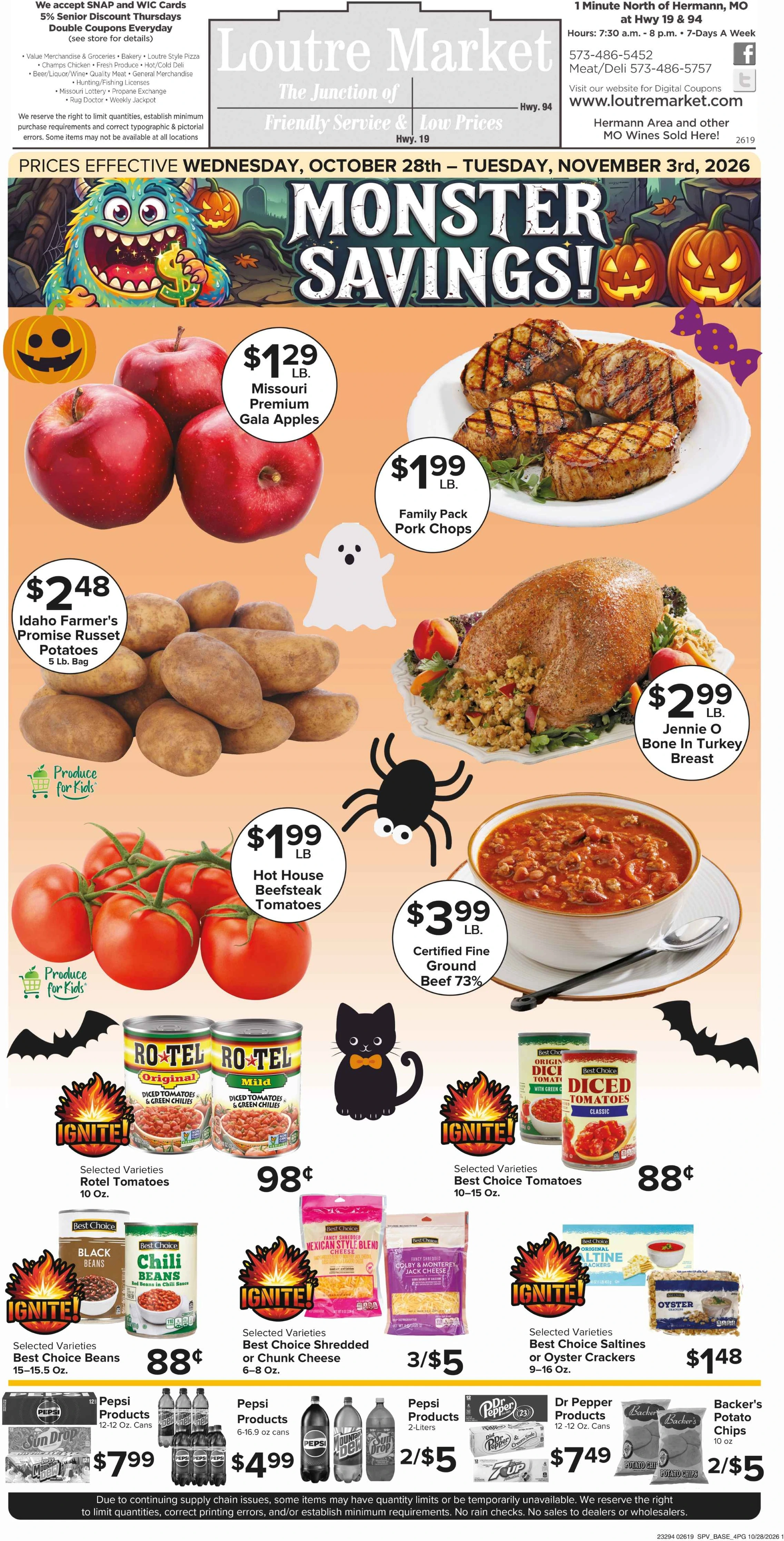 Loutre Market Weekly Ad - Page 1