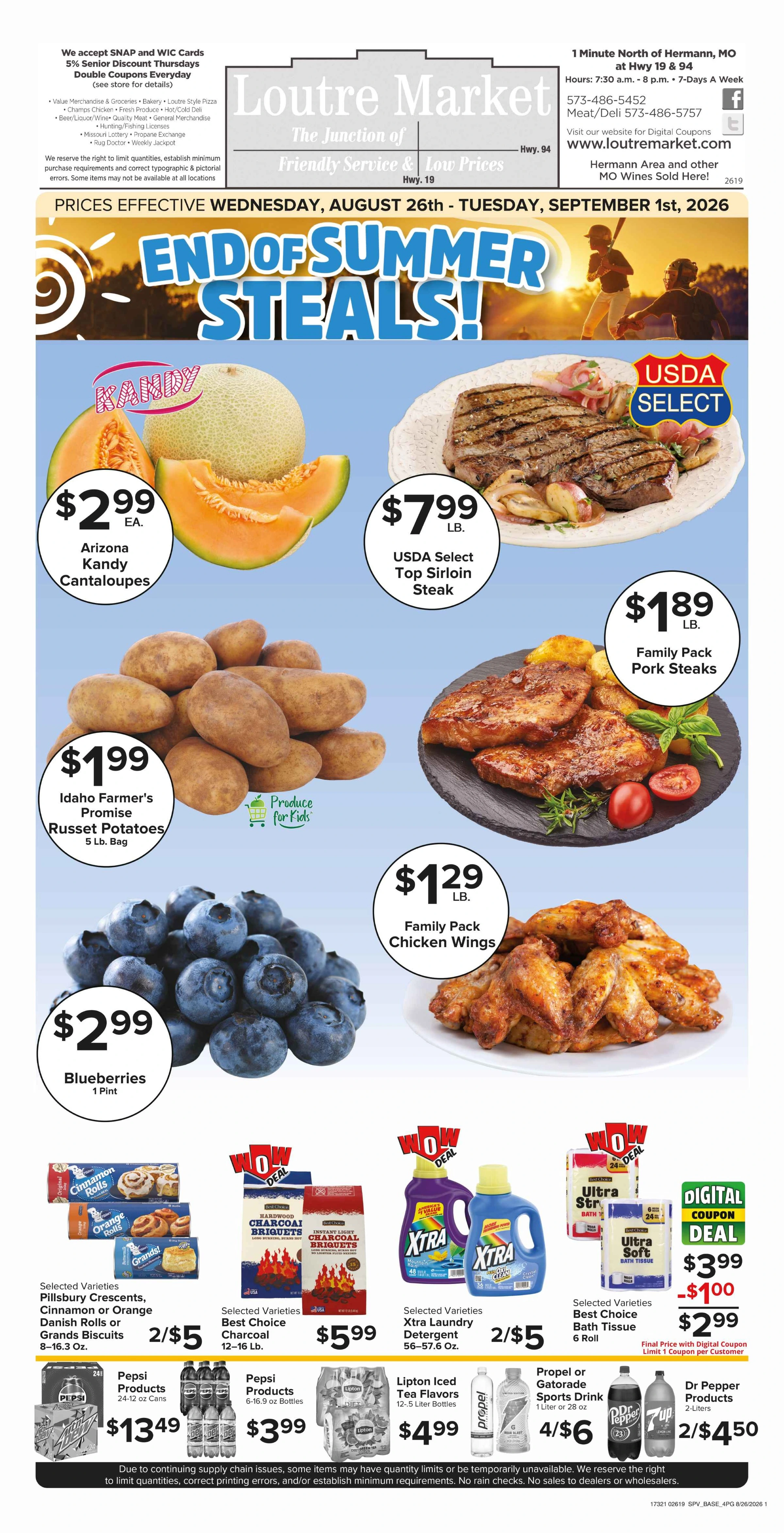 Loutre Market Weekly Ad - Page 1