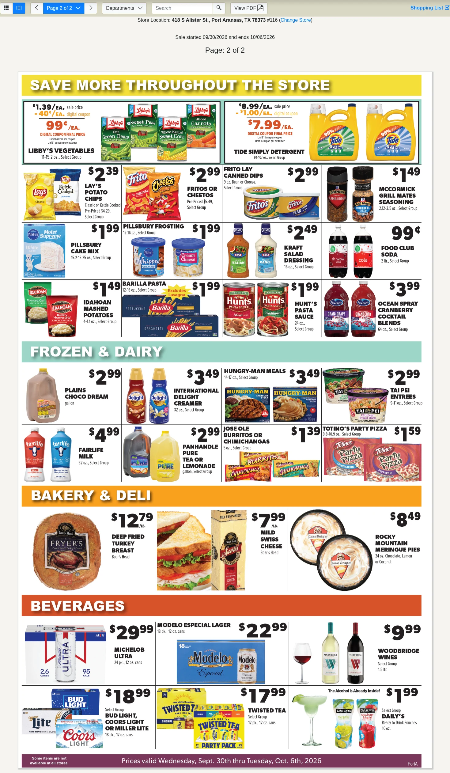 Lowe's Market Port Aransas Weekly Specials - Page 2