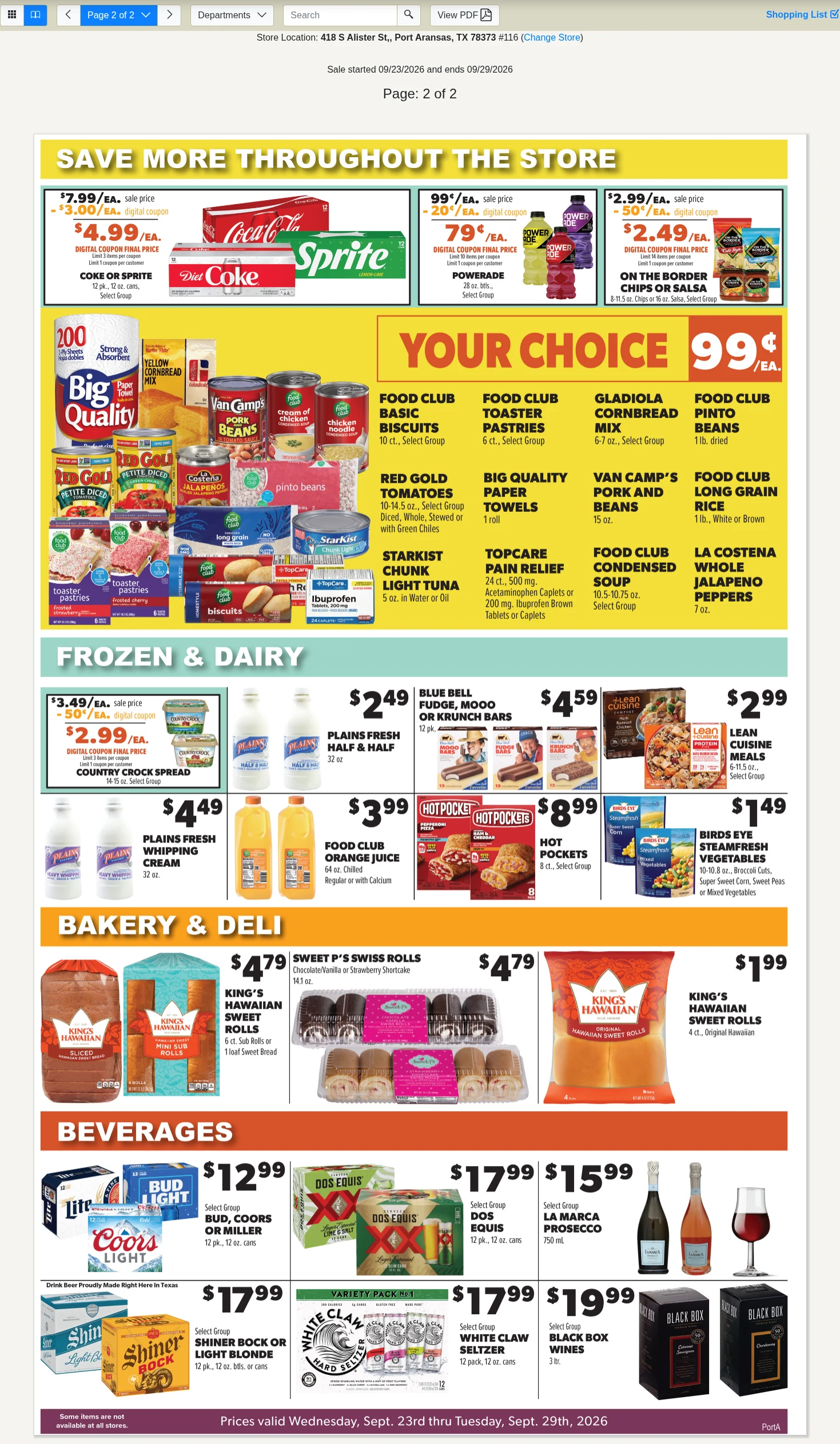 Lowe's Market Port Aransas Weekly Specials - Page 2