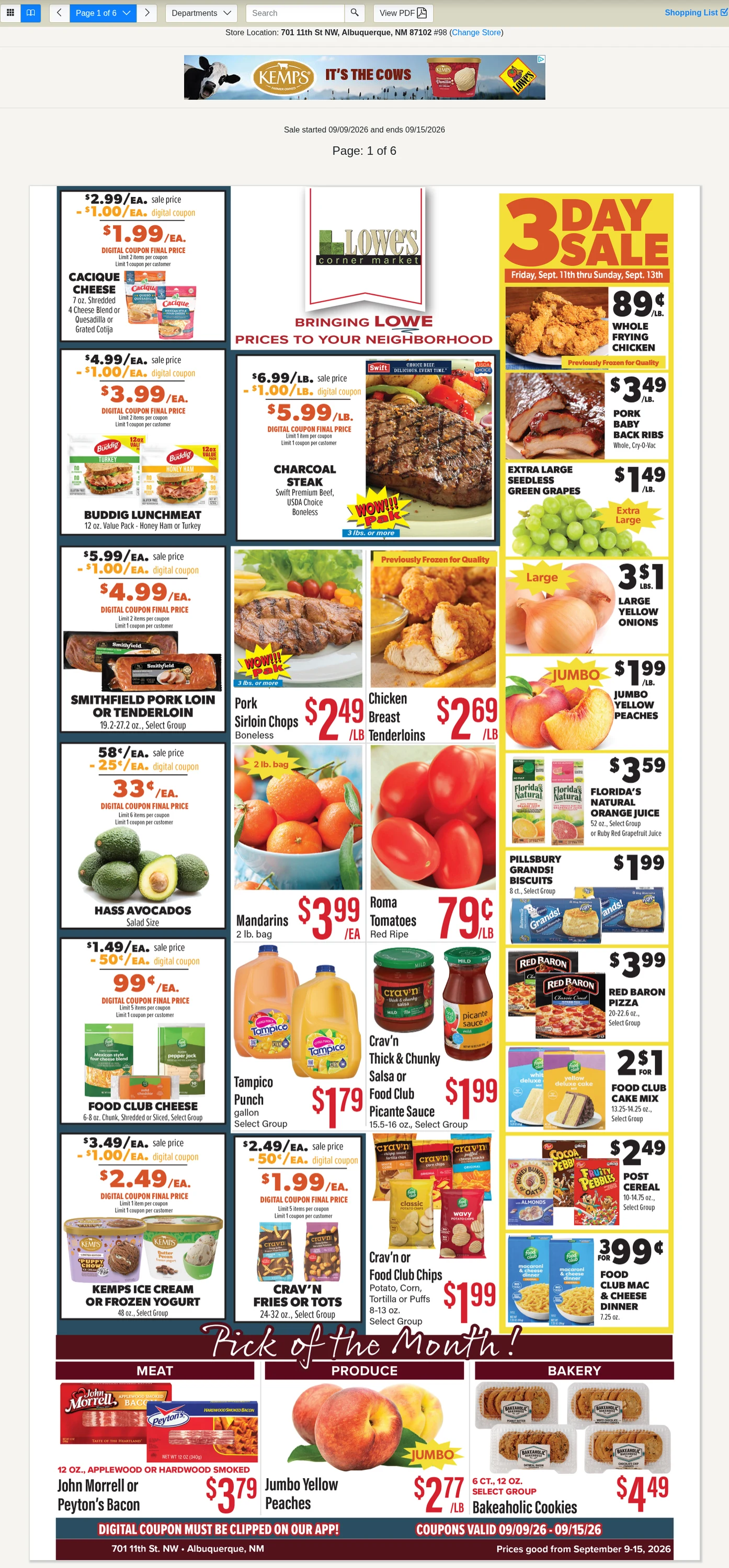 Lowe's Market Signature Weekly Specials - Page 1