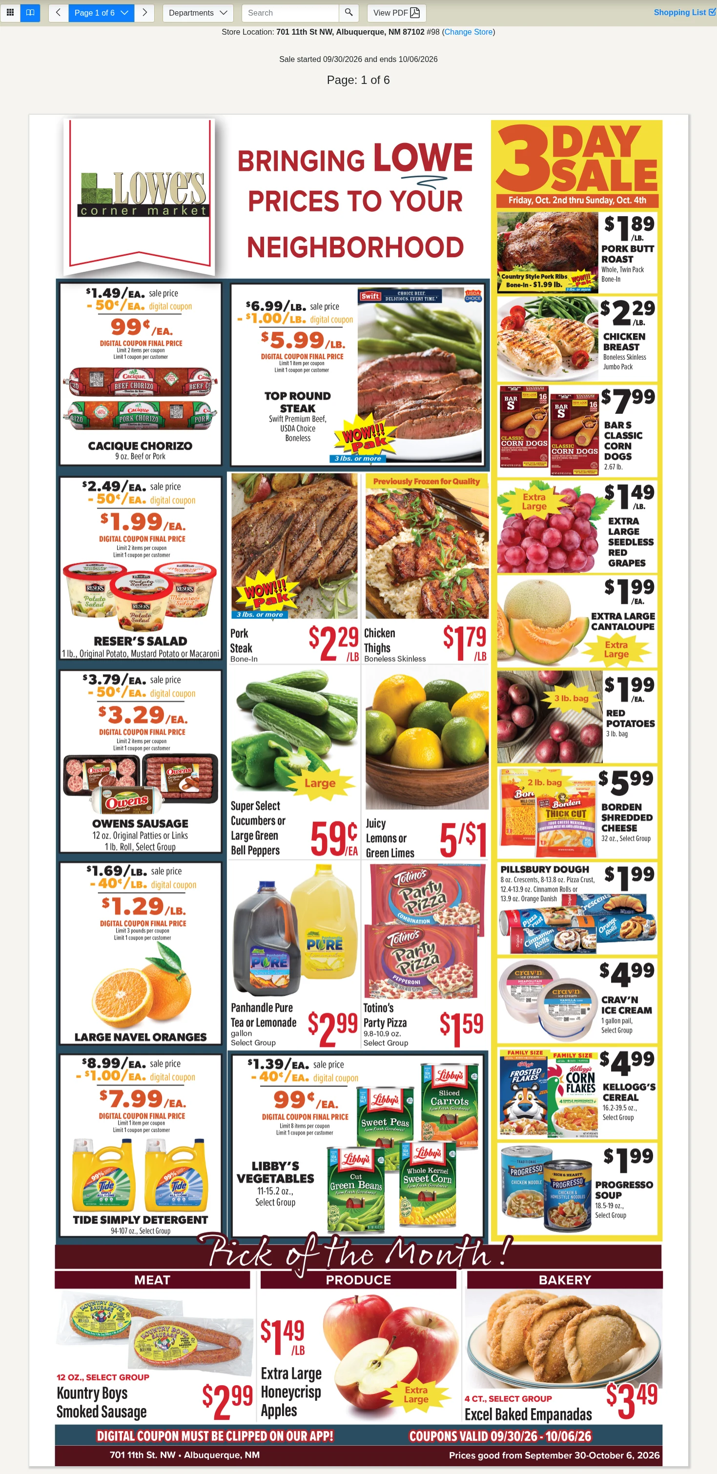 Lowe's Market Signature Weekly Specials - Page 1
