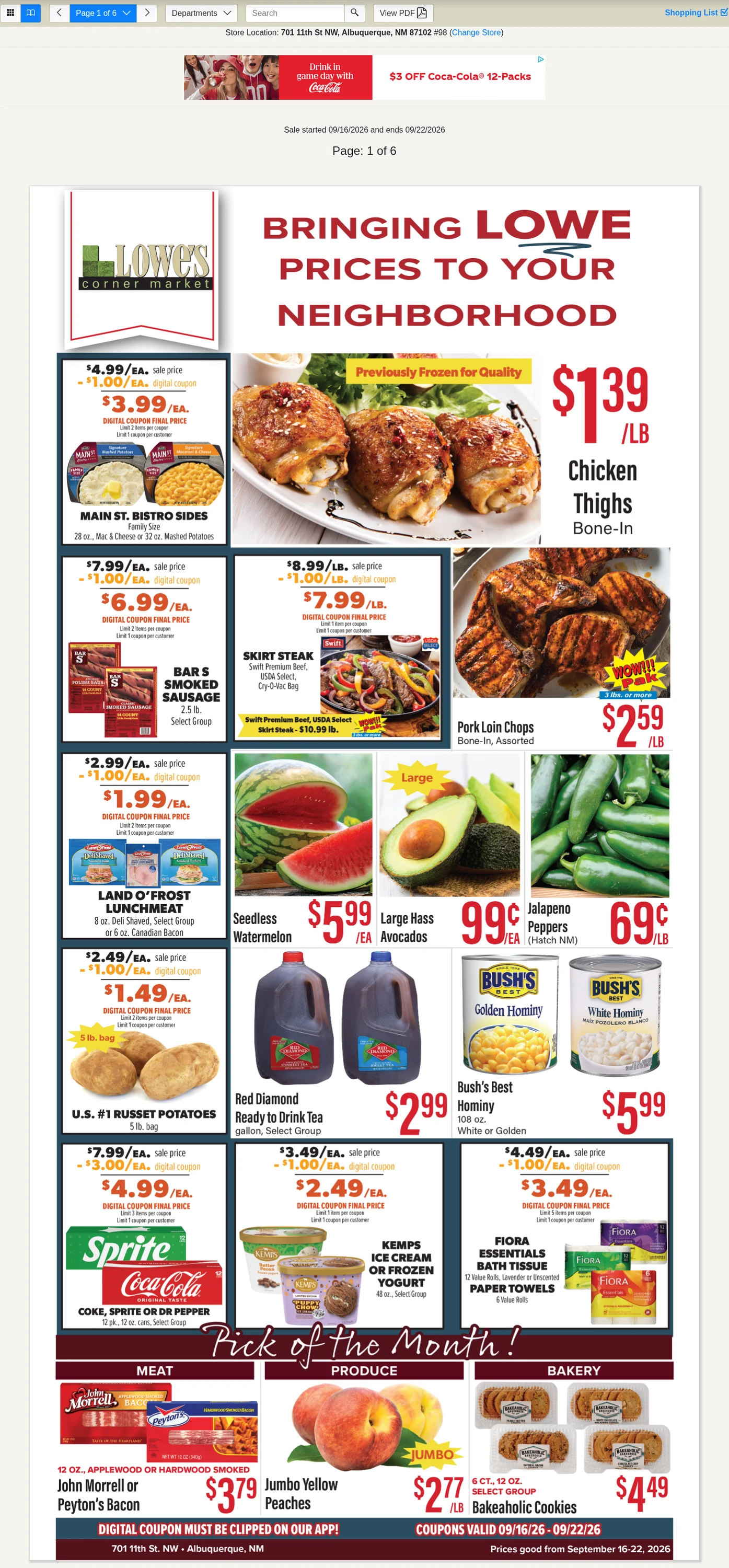 Lowe's Market Signature Weekly Specials - Page 1