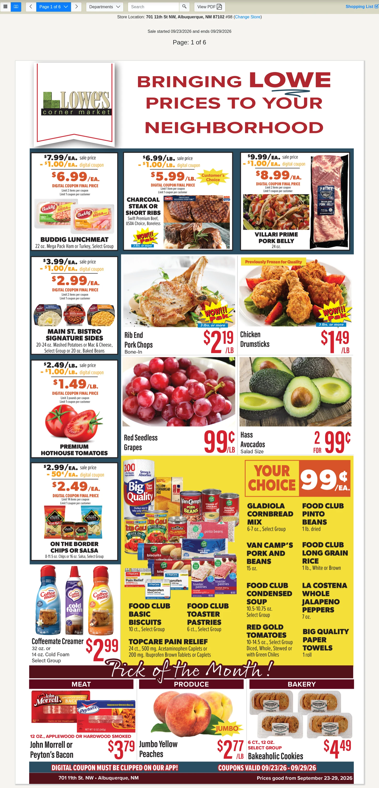 Lowe's Market Signature Weekly Specials - Page 1