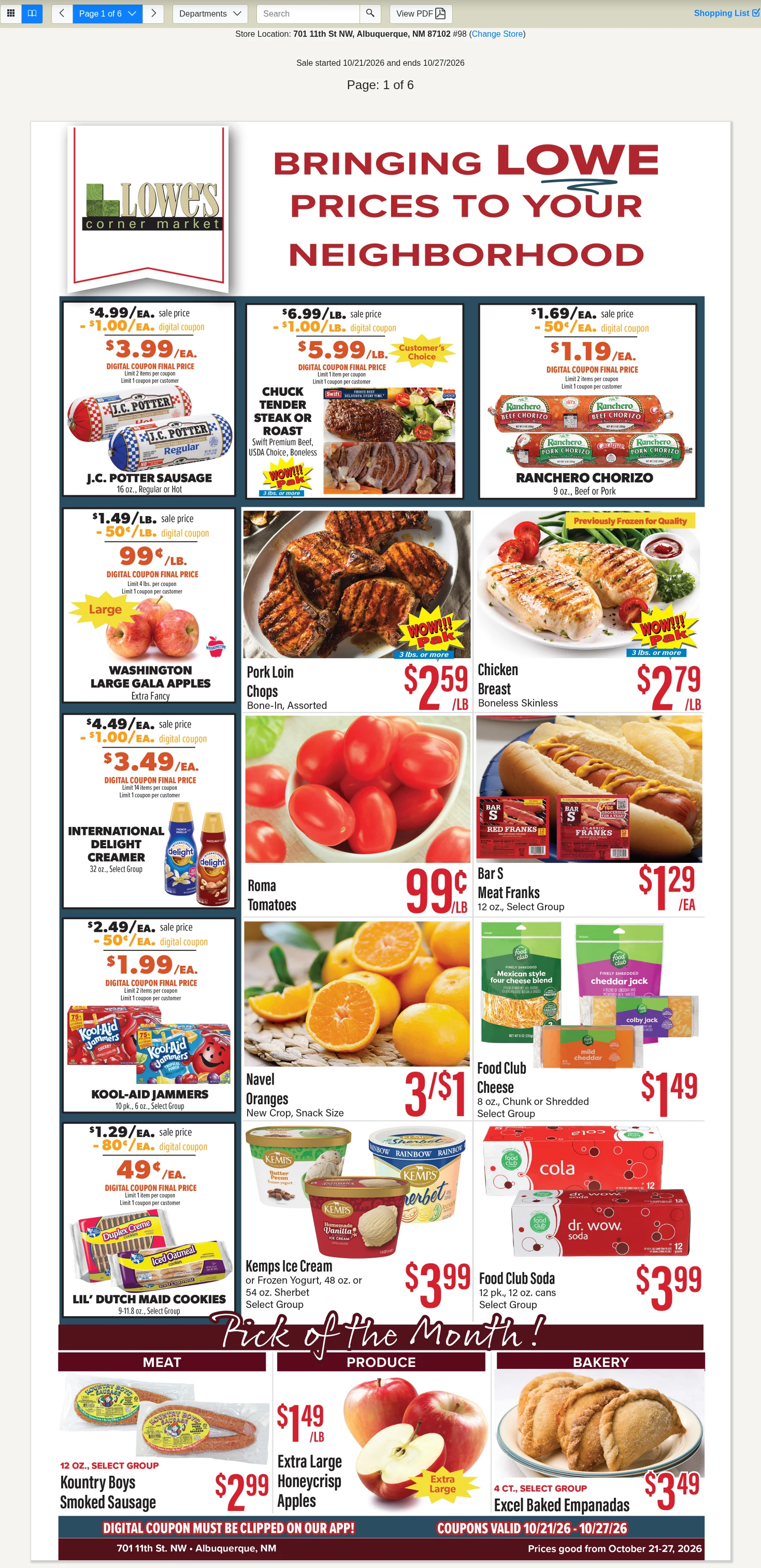 Lowe's Market Signature Weekly Specials - Page 1