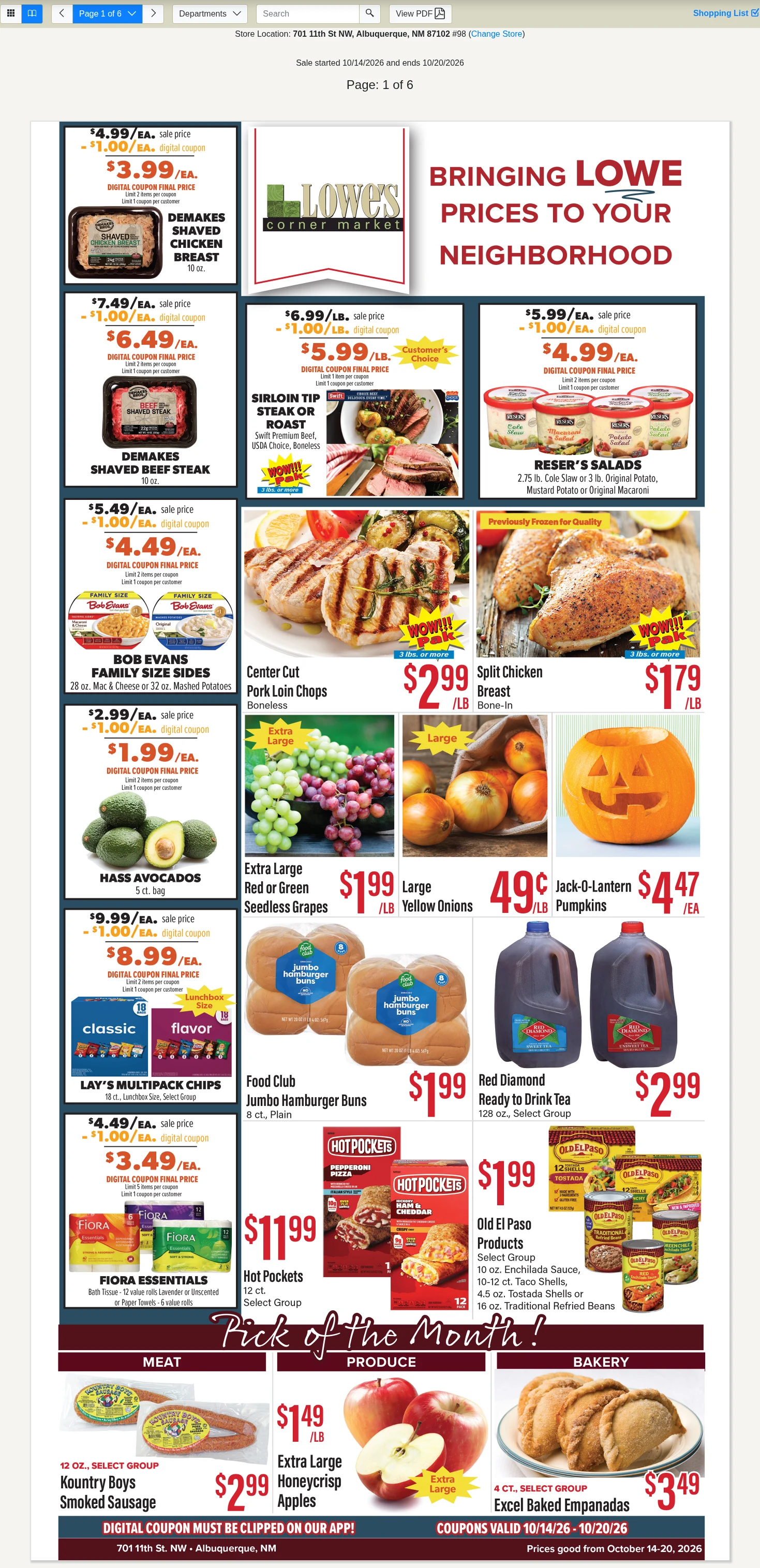 Lowe's Market Signature Weekly Specials - Page 1