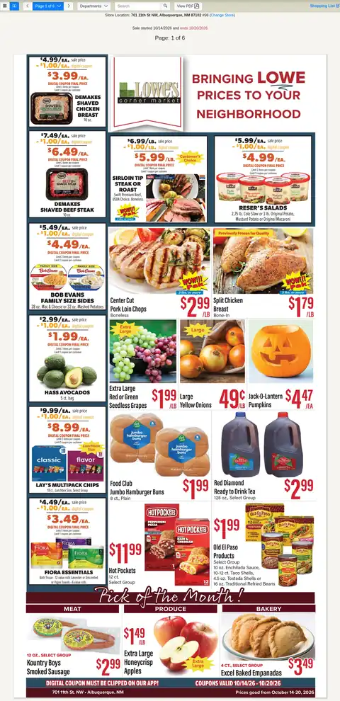 Weekly Specials