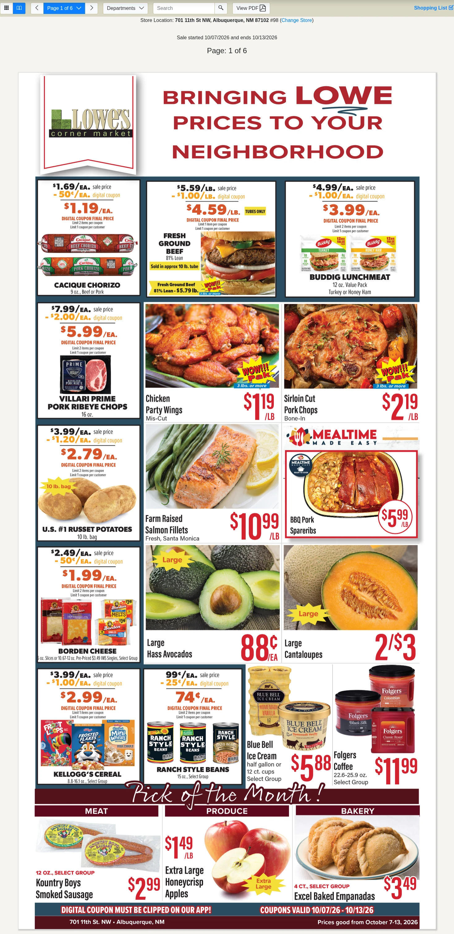 Lowe's Market Signature Weekly Specials - Page 1