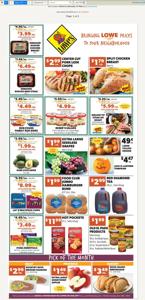 Weekly Specials