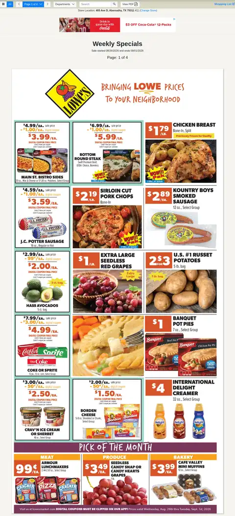 Weekly Specials