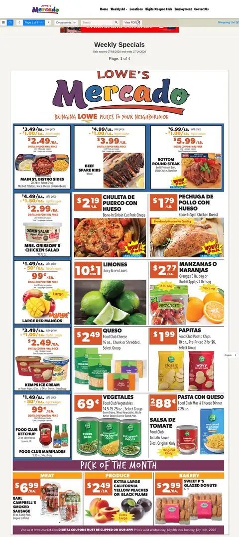 Weekly Specials