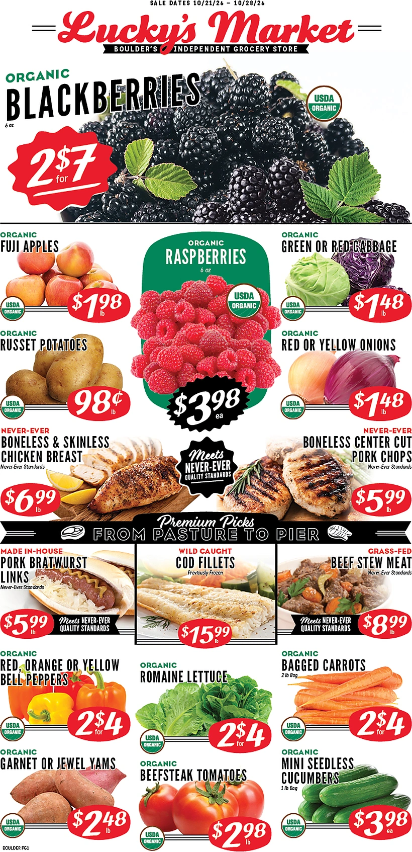 Lucky's Market Lucky's Market Sales Flyer - Page 1