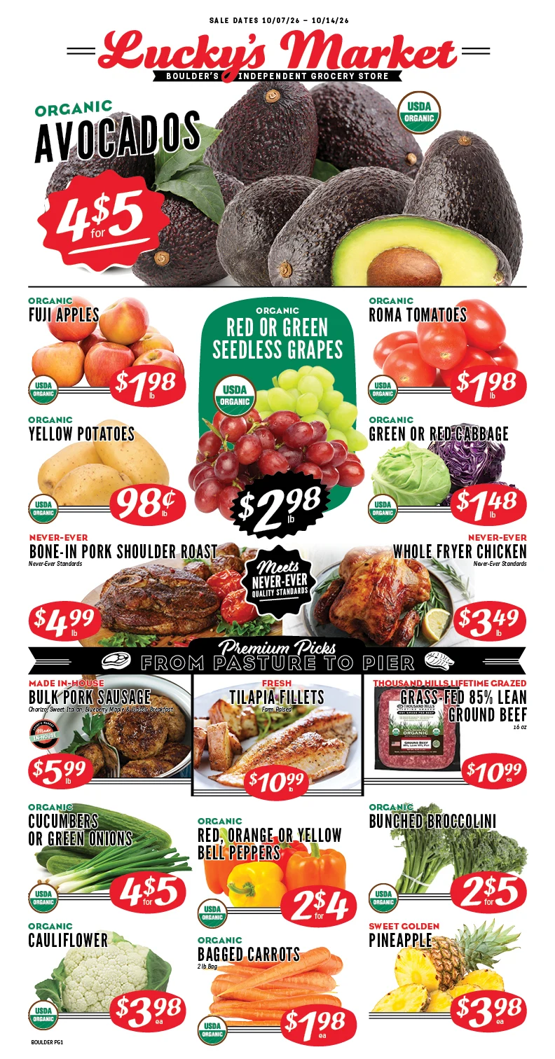 Lucky's Market Lucky's Market Sales Flyer - Page 1