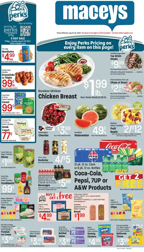 Maceys Weekly Ad July 22-28, 2026