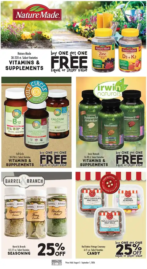 August BOGO Flyer