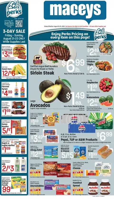 Maceys Weekly Ad August 19-25, 2026
