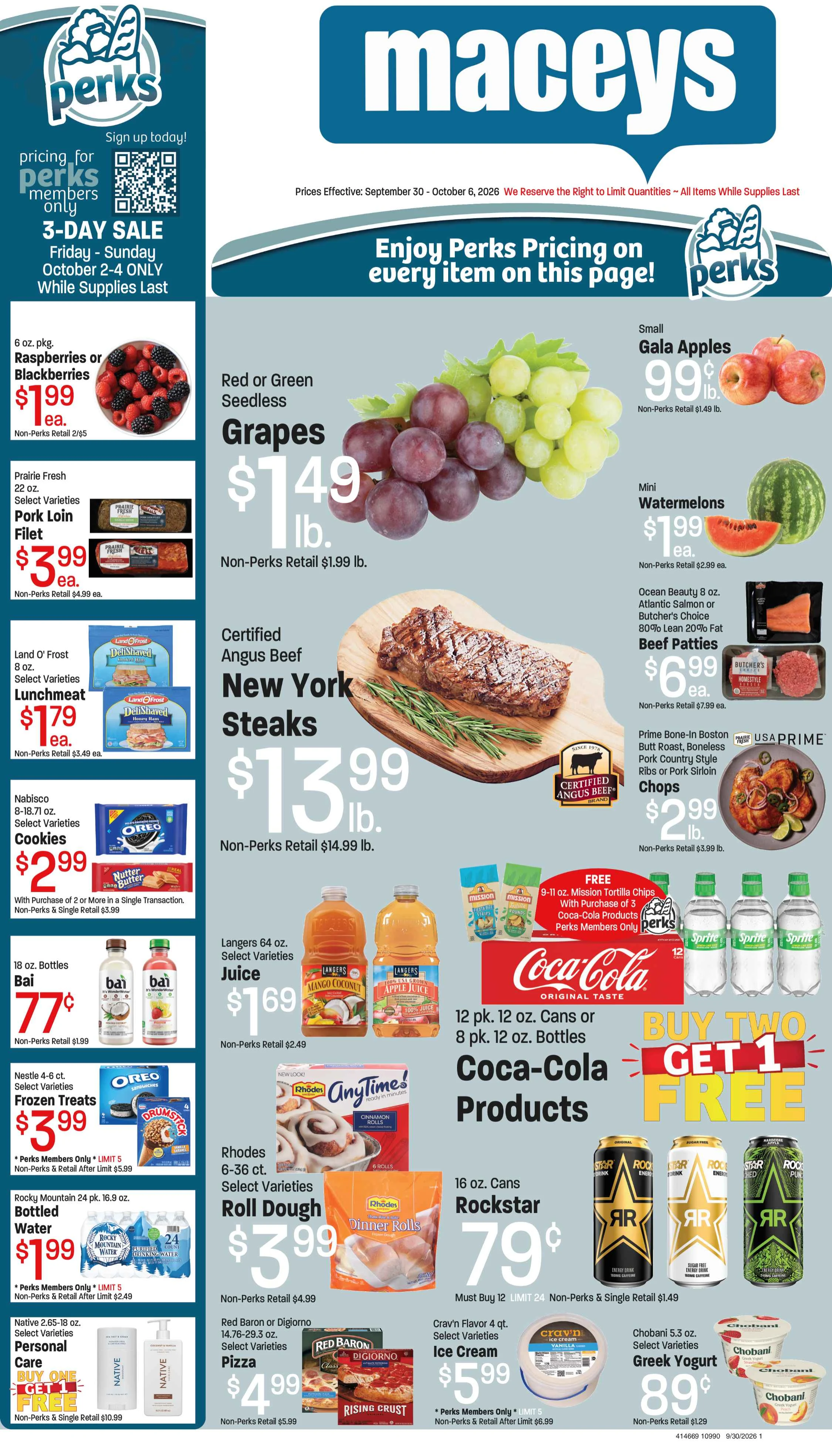Maceys Maceys Weekly Ad Sept 30-Oct 6, 2026 - Page 1