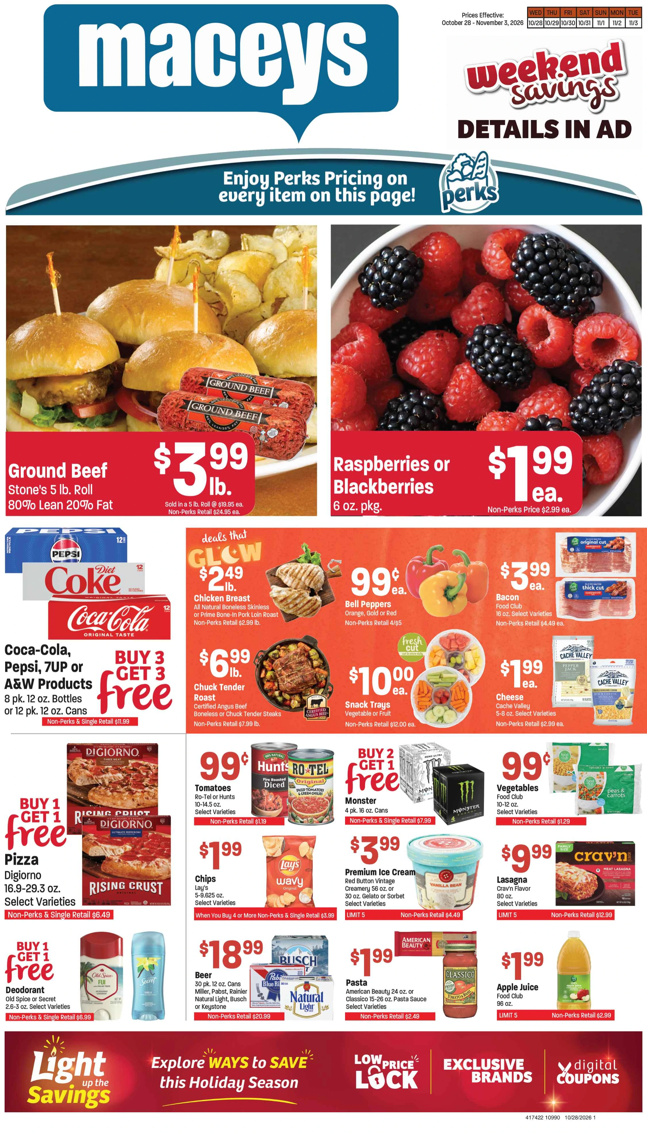 Maceys Maceys Weekly Ad Oct 28-Nov 3, 2026 - Page 1