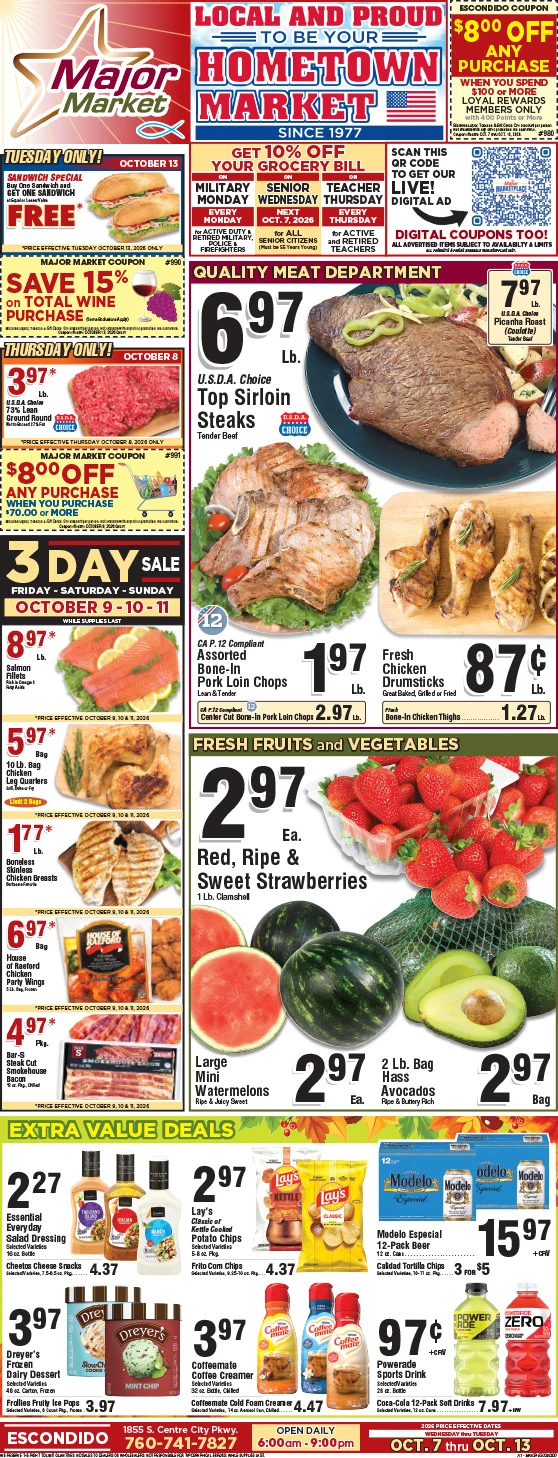Major Market Grocery Major Market (Escondido) Weekly Ad - Page 1