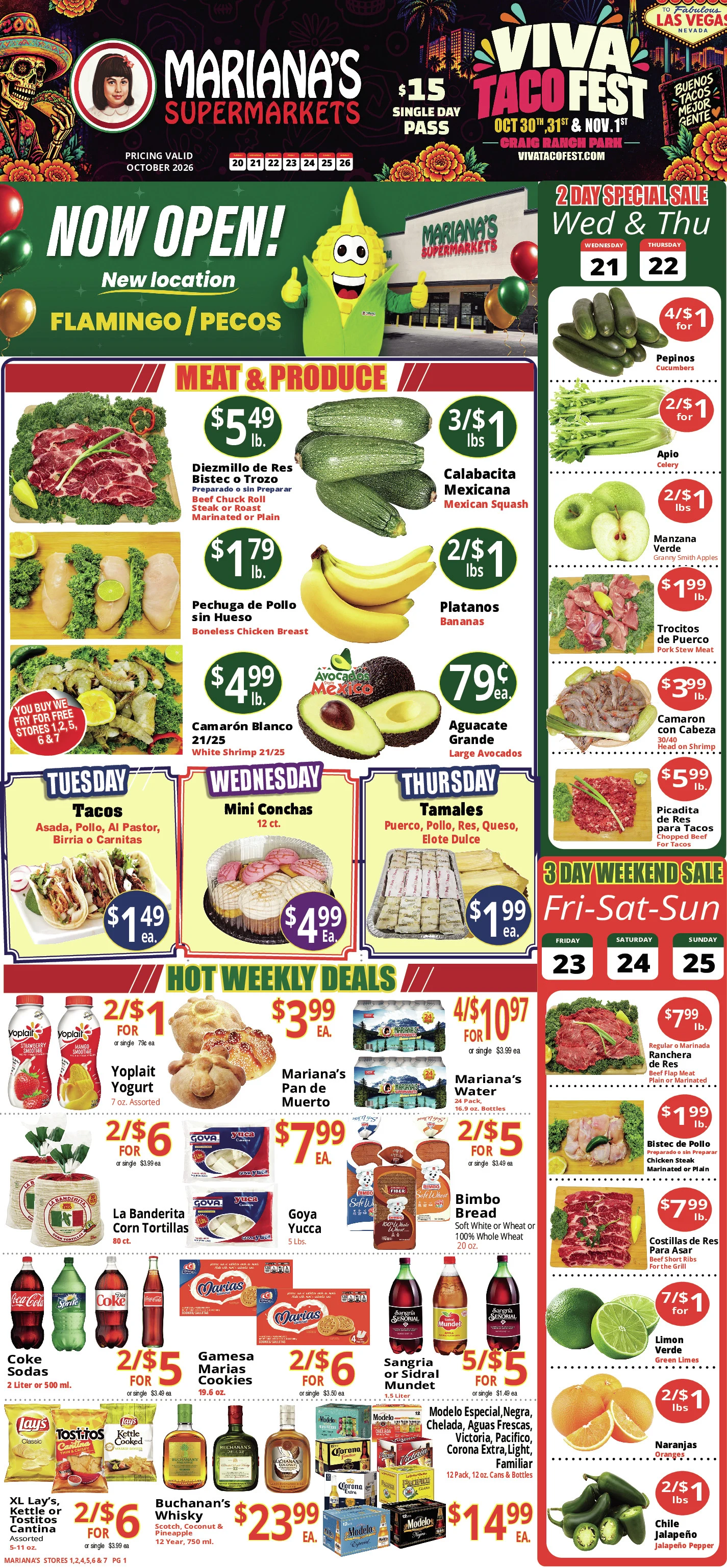 Marianas Weekly Specials | Previous Next - Page 1