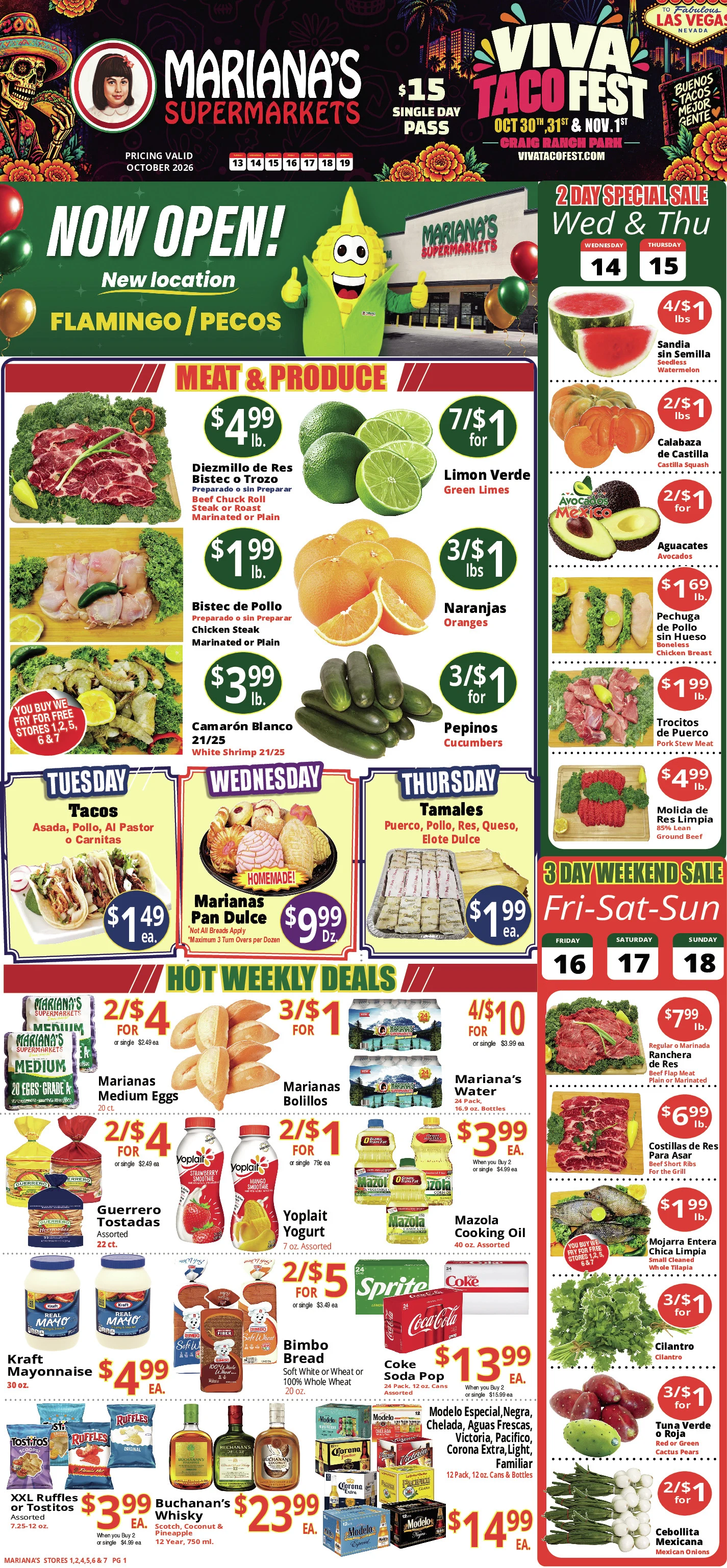 Marianas Weekly Specials | Previous Next - Page 1
