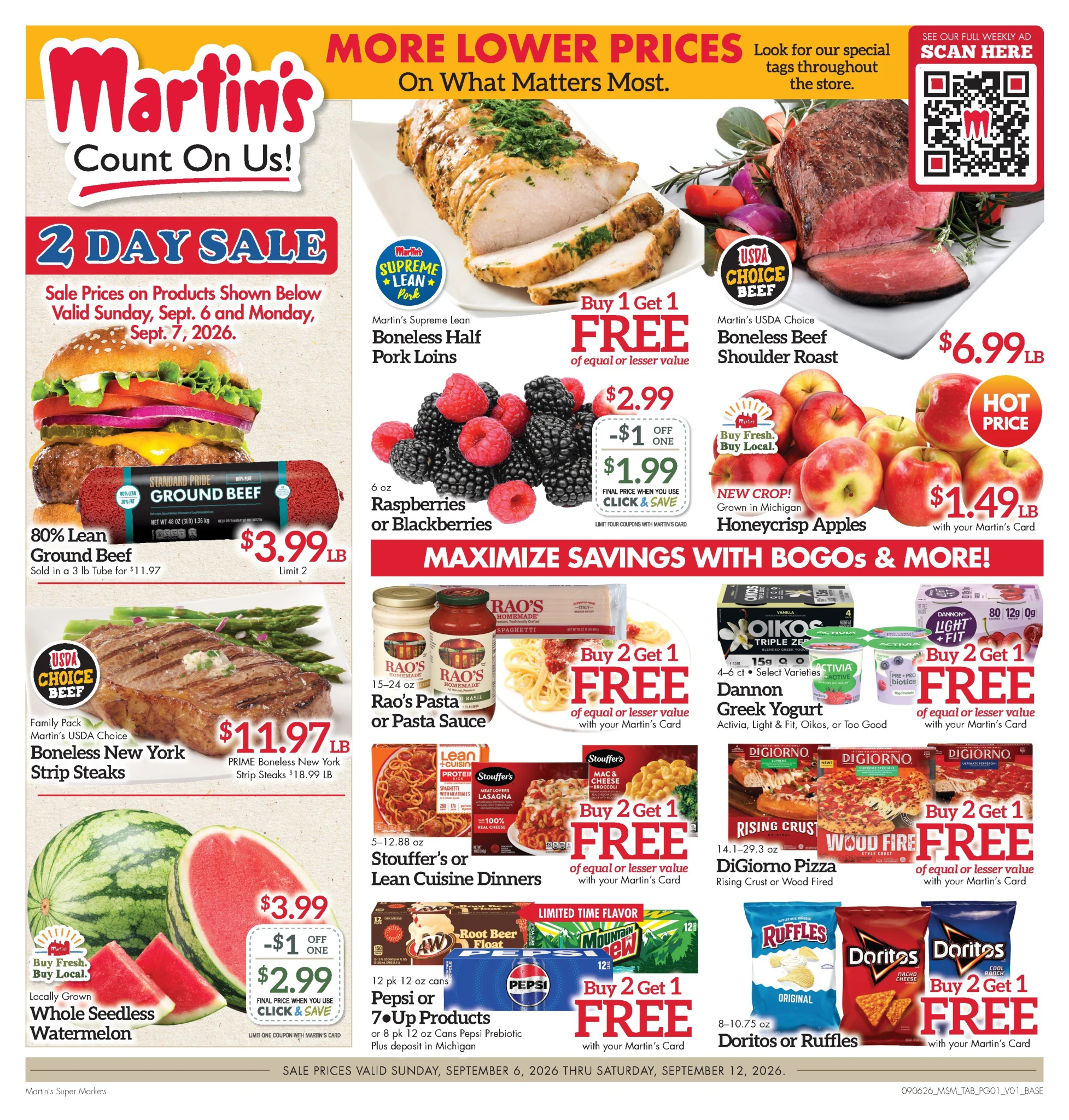 Martin's Super Market Current Ad - Page 1