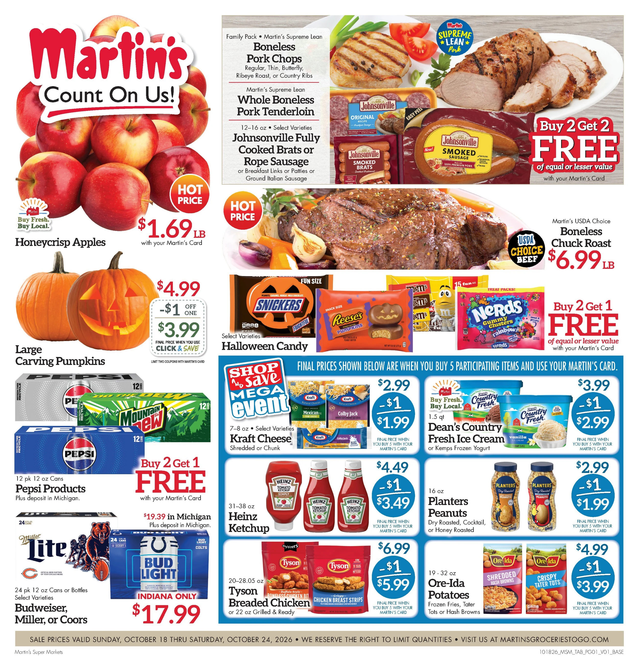 Martin's Super Market Next Ad - Page 1