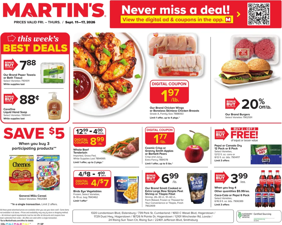 Martins Weekly Ad - Page 1