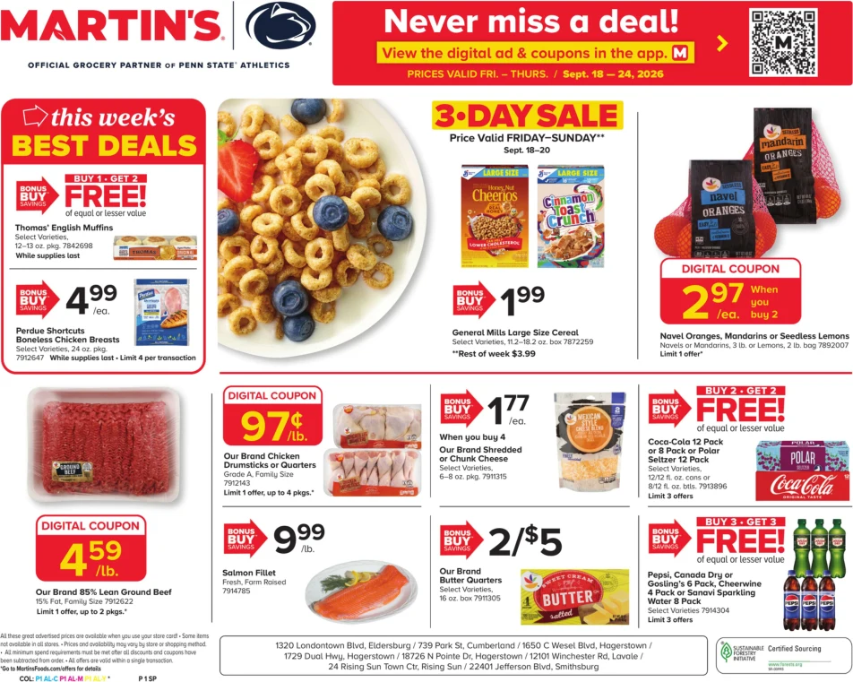 Martins Weekly Ad - Page 1