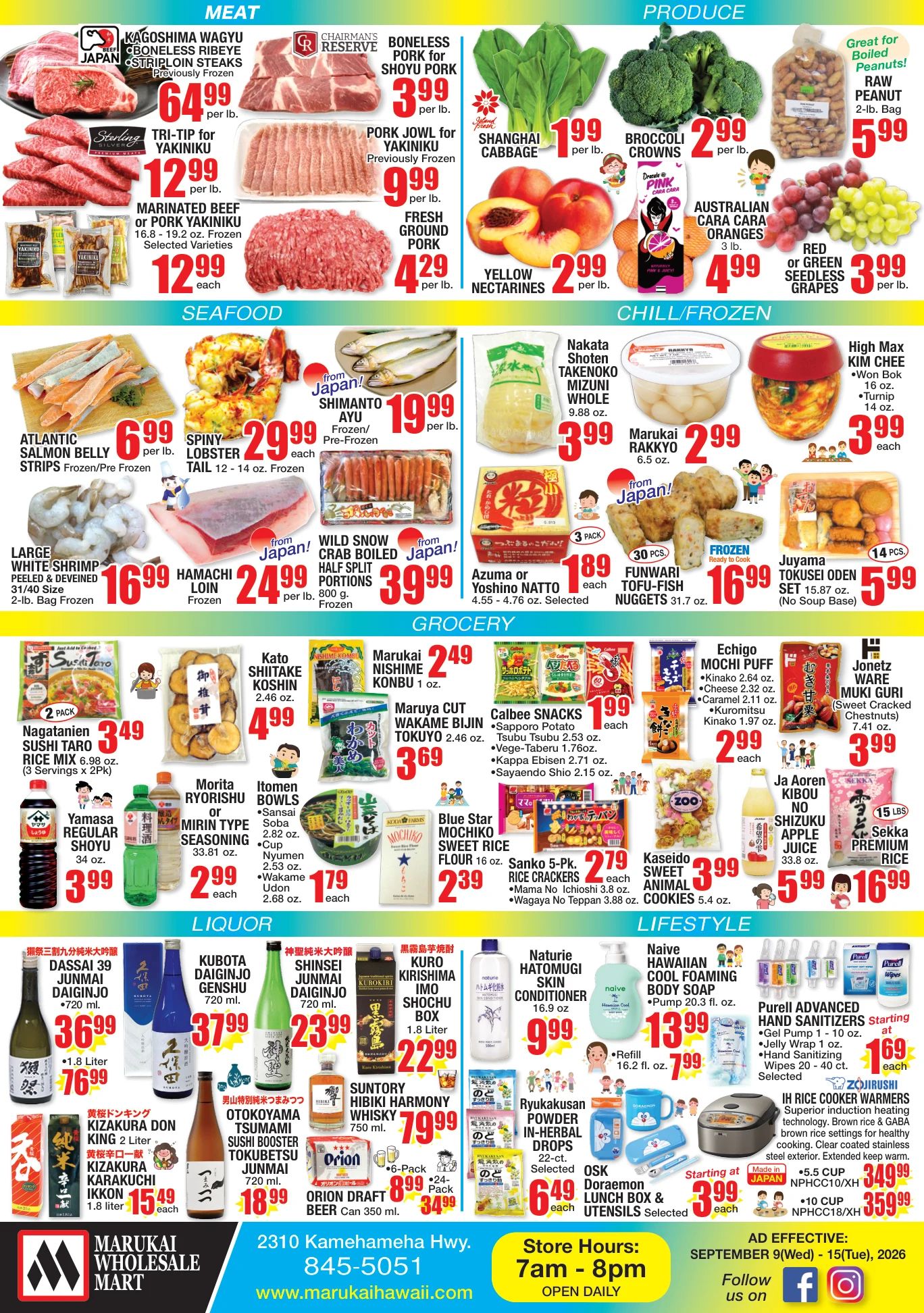 Marukai Hawaii Weekly Flyer Wed, Sep 9, 2026 - Tue, Sep 15, 2026 - Page 2
