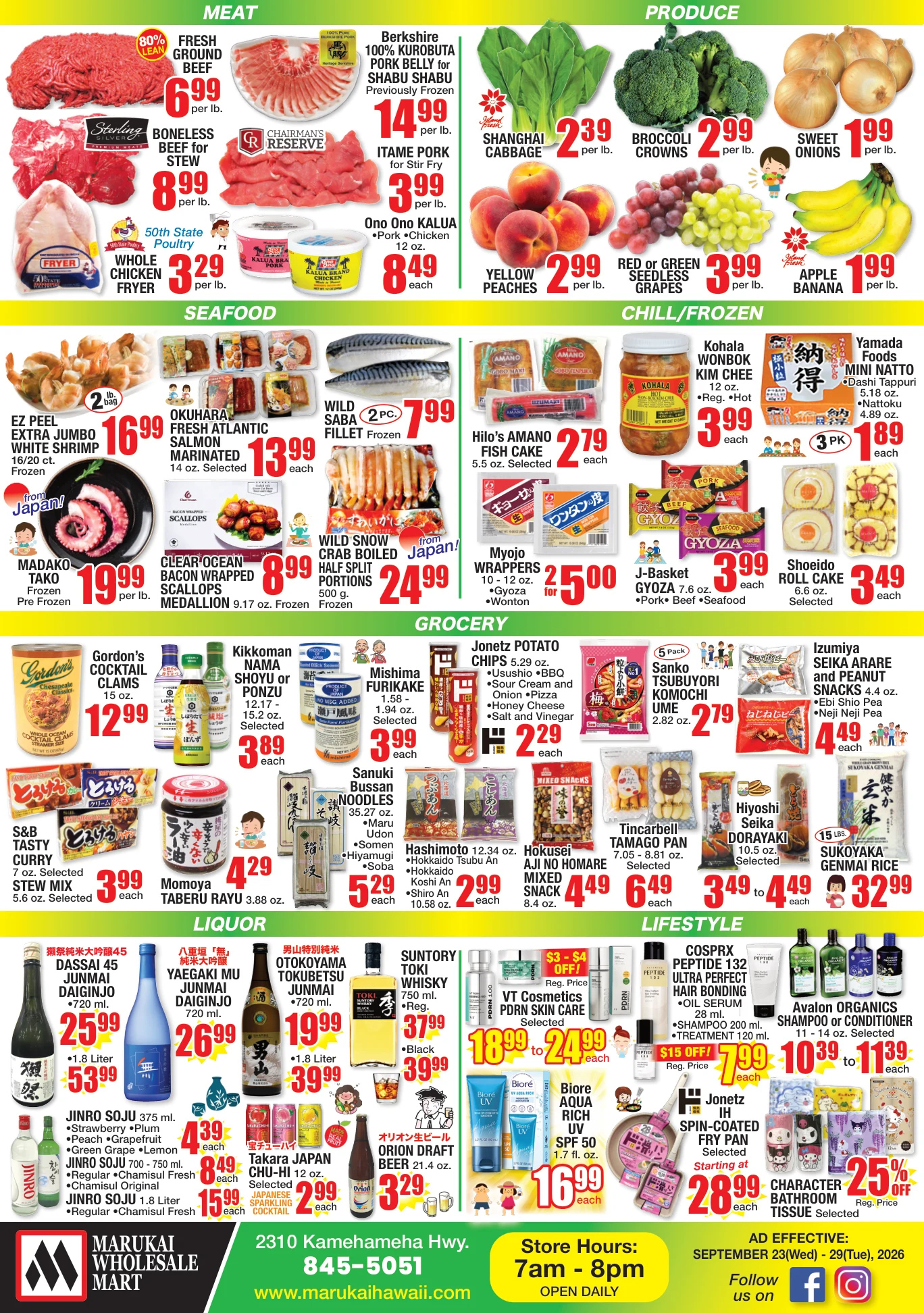 Marukai Hawaii Weekly Flyer Wed, Sep 23, 2026 - Tue, Sep 29, 2026 - Page 2