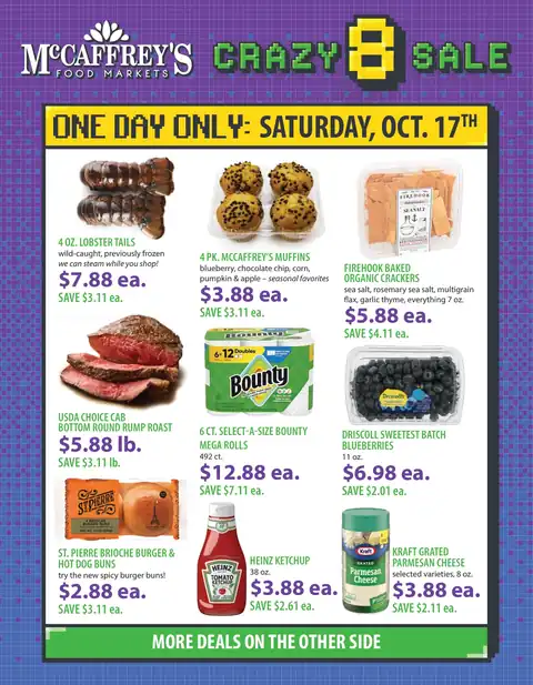 McCaffrey's Crazy 8 One-Day Sale