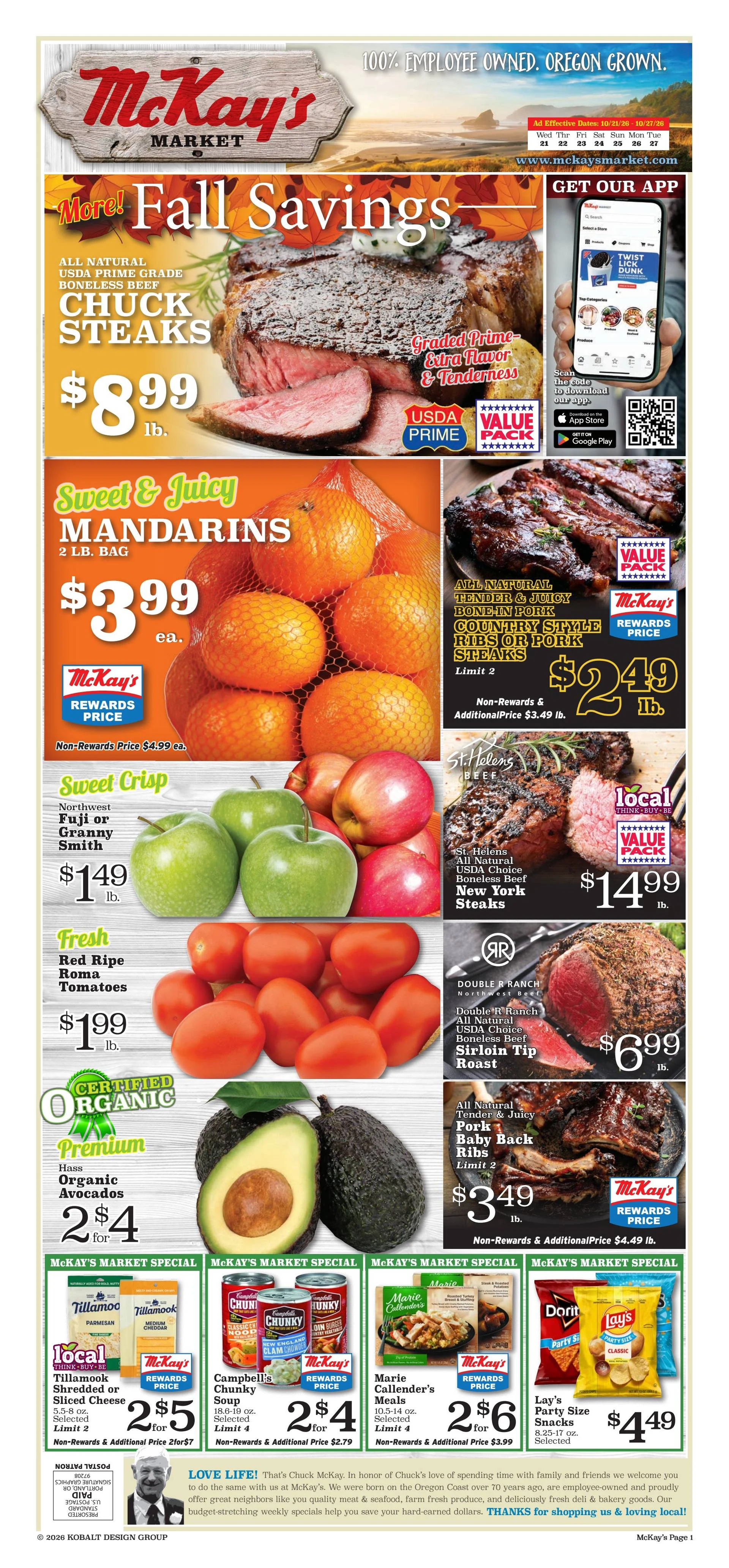 McKay's Market Weekly Ad 10/20/2026 - 10/27/2026 - Page 1