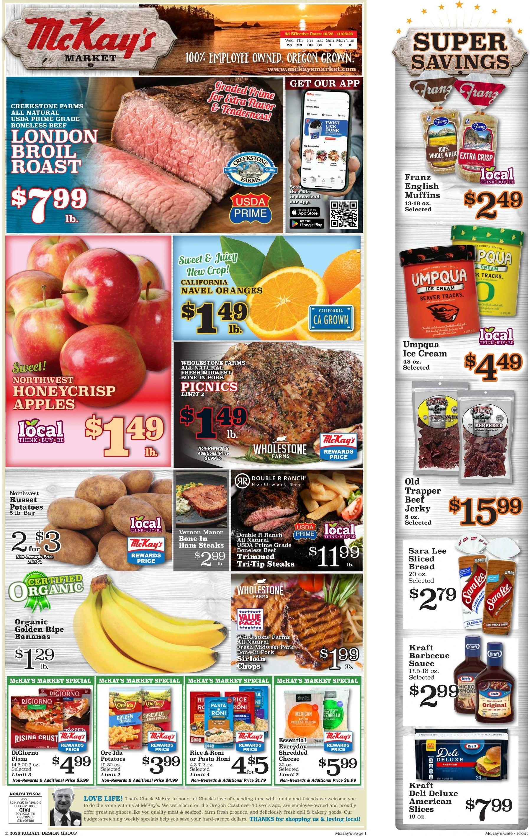 McKay's Market Weekly Ad 10/28/2026 - 11/3/2026 - Page 1